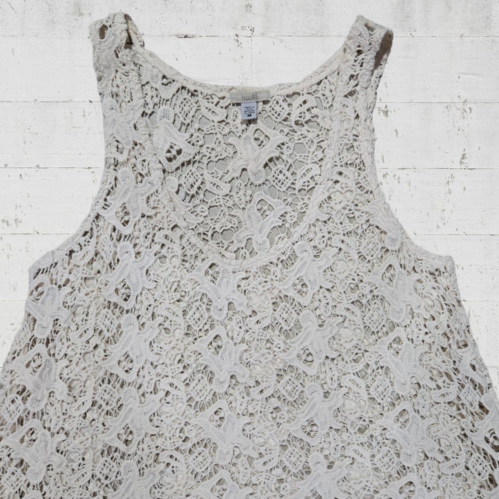 Other Ivory Lace Crochet Sleeveless Top Size Medium Size M / US 6-8 / IT 42-44 - 5 Thumbnail