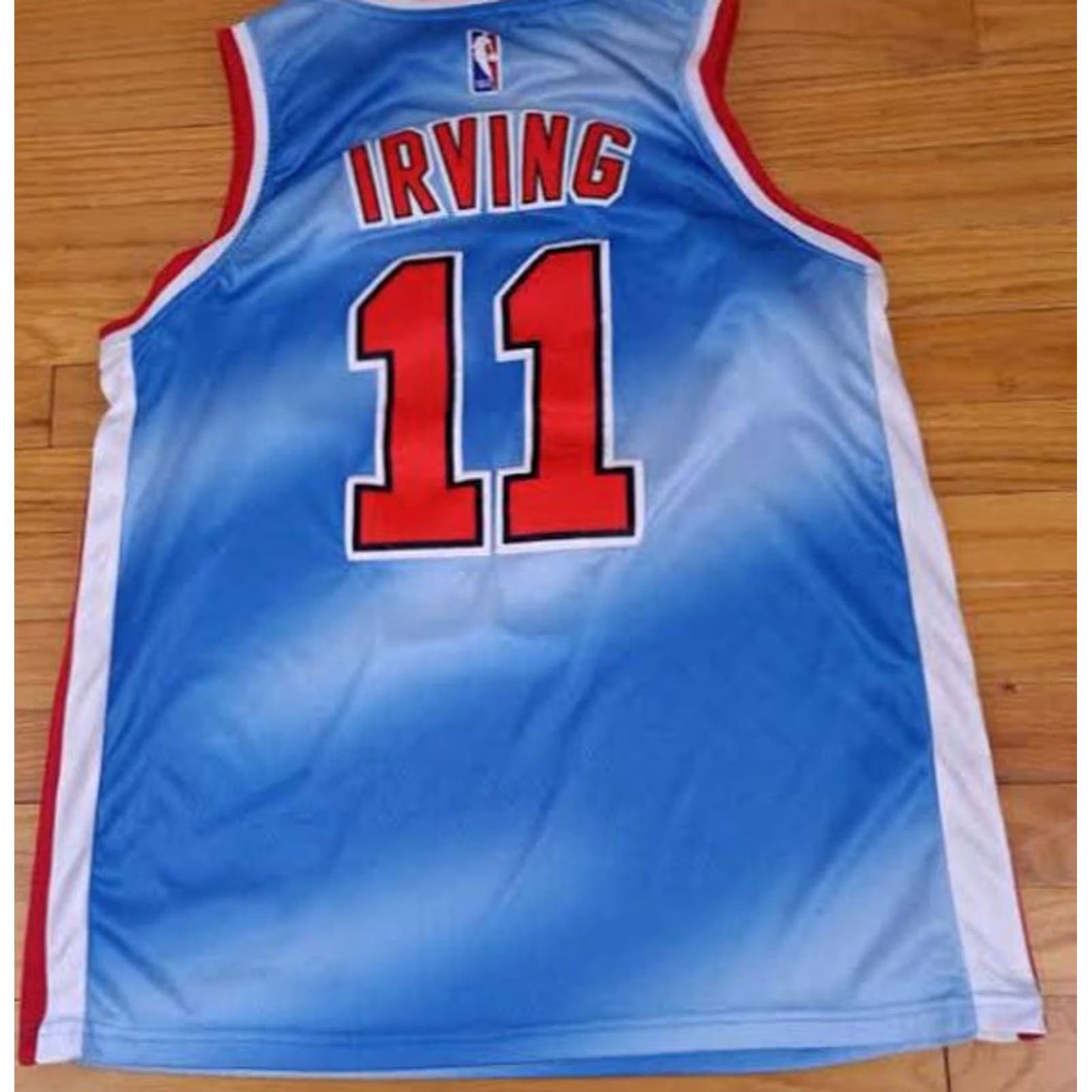 Nike New York Knicks Basketball Tyrie Irving Nike Swingman Stitched Jersey #11 EUC Size US L / EU 52-54 / 3 - 5 Thumbnail