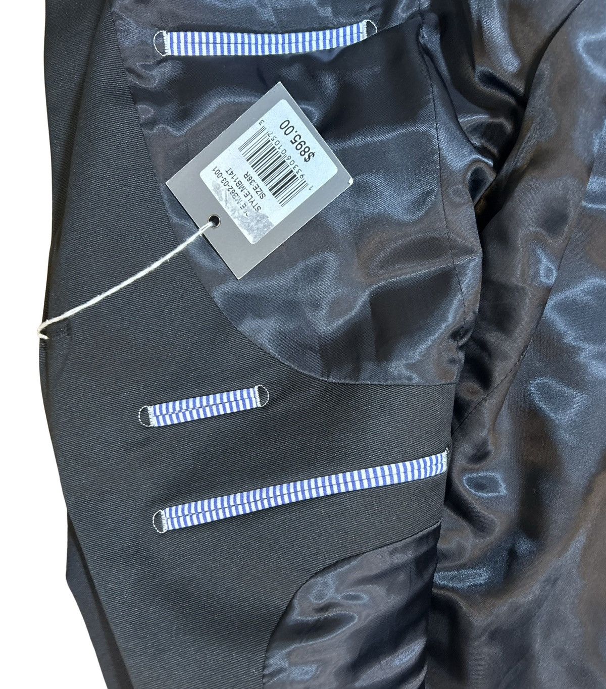 Michael Bastian Michael Bastian Black Wool Tuxedo Peak Lapel Dinner Jacket Size 38R - 5 Thumbnail