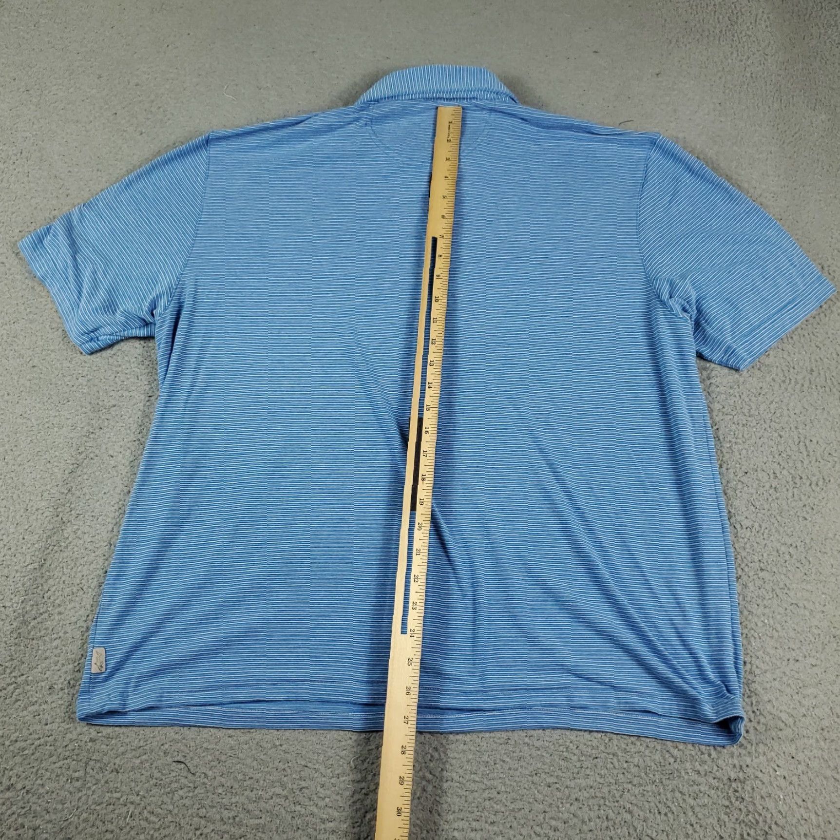 Vintage Greg Norman Polo Shirt Mens XL Blue Striped Shark Golf Casual Short Sleeve Polo Shirt Size US XL / EU 56 / 4 - 3 Thumbnail