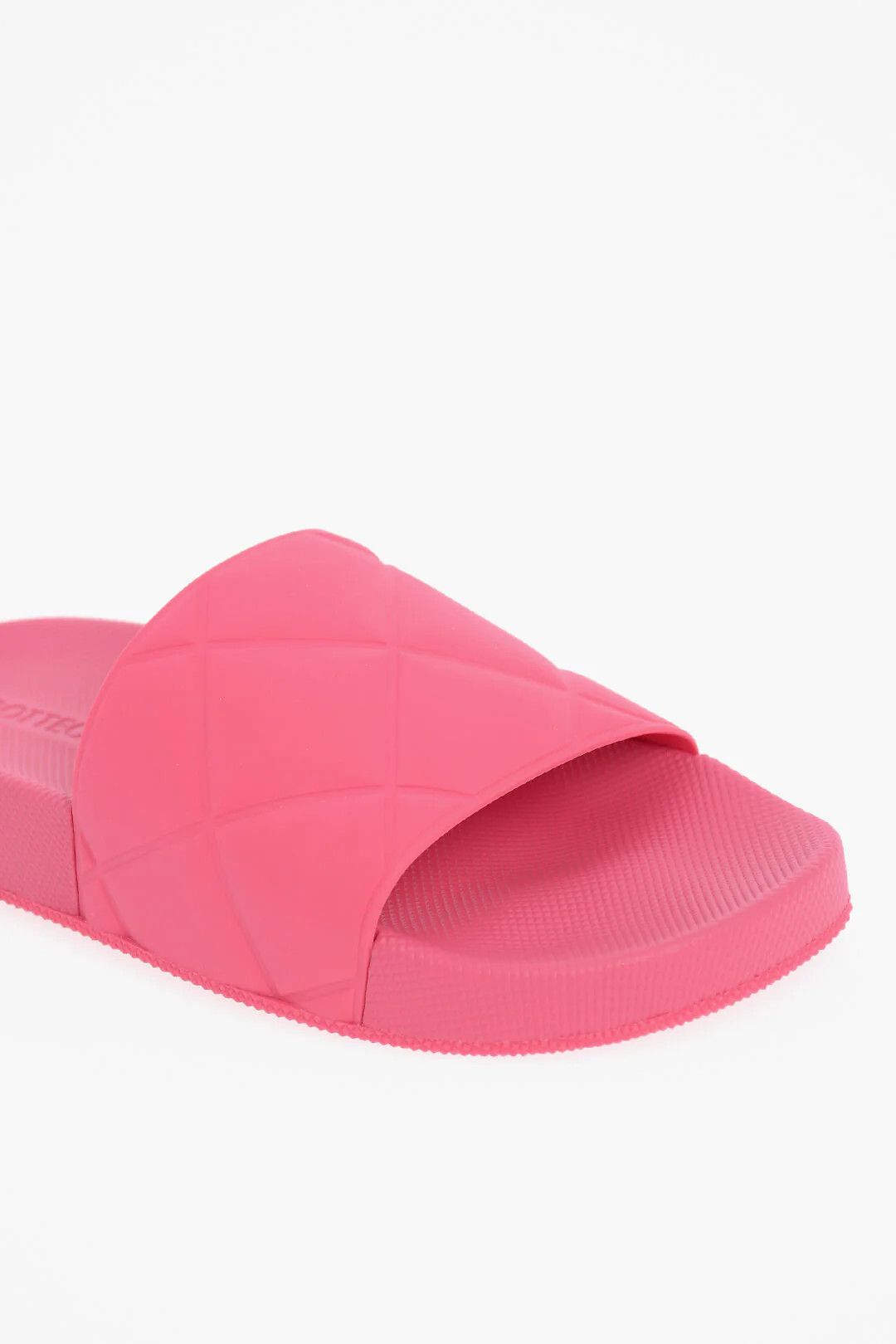 Bottega Veneta og1mm0426 Matte Rubber Sliders in Pink Size US 4 / IT 34 - 4 Thumbnail