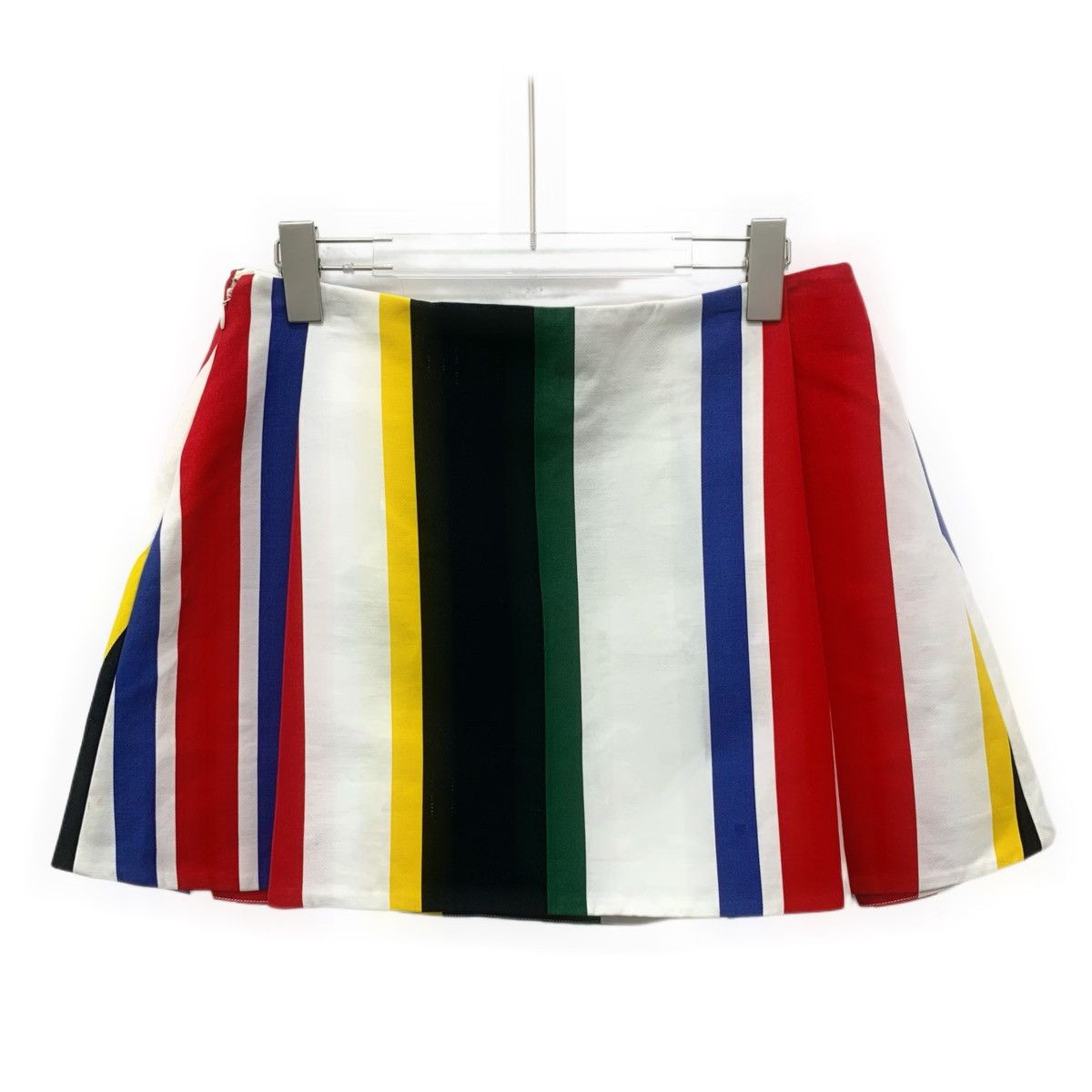 Marni Marni Color-blocked Striped Cotton Mini Skirt K26WX Size 28" / US 6 / IT 42 - 2 Thumbnail