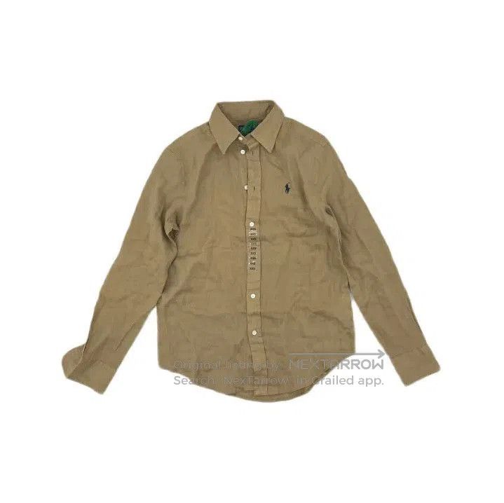 Polo Ralph Lauren Polo Ralph Lauren Khaki Linen Shirt. Size US XXS / EU 40 - 2 Thumbnail