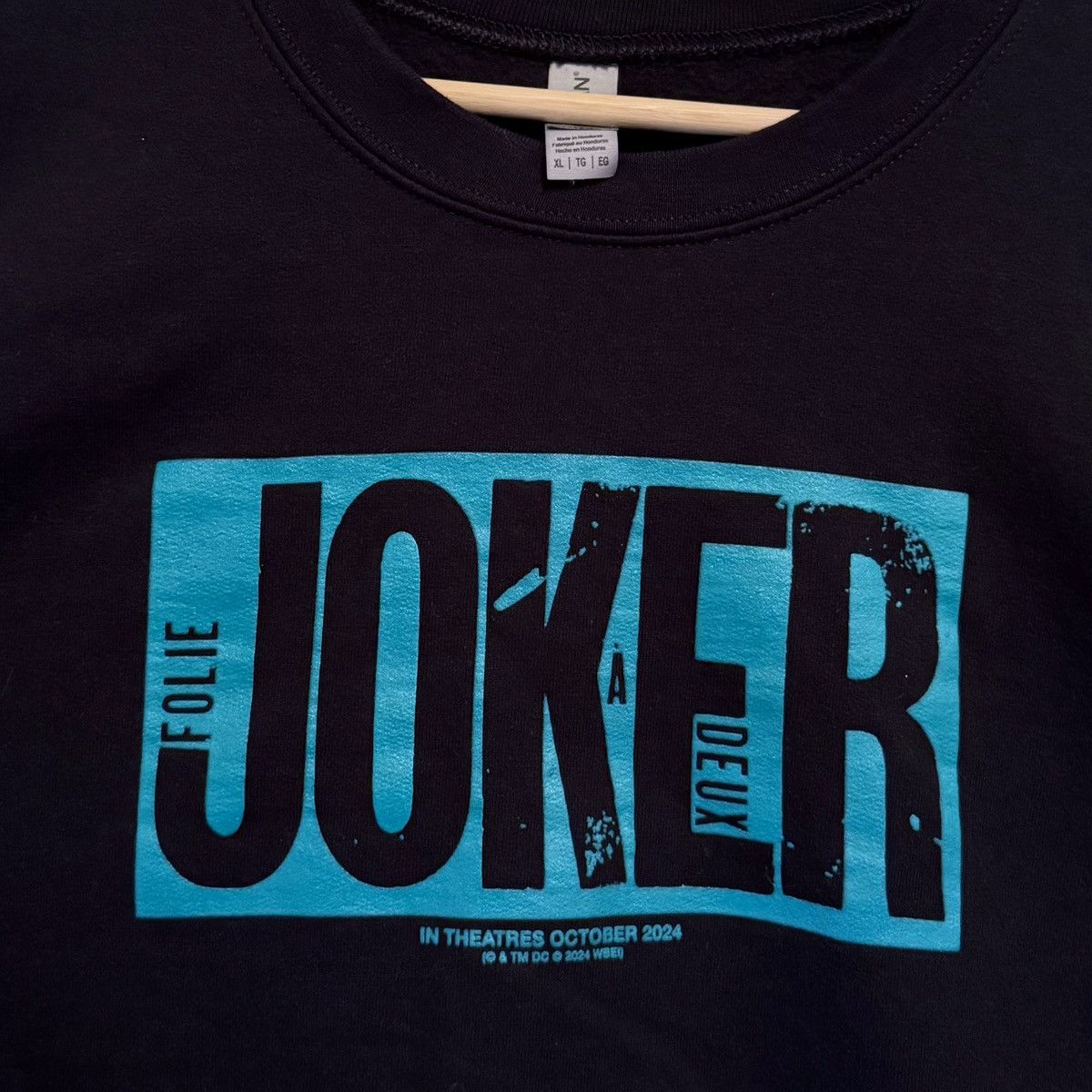 Gildan Joker: Folie à Deux Official Movie Promo Sweatshirt Size US XL / EU 56 / 4 - 3 Thumbnail