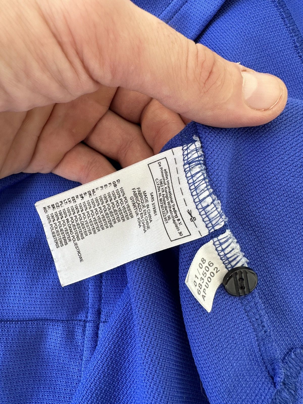 Adidas Adidas Chelsea 2007/2008 Vintage Polo Shirt Size US L / EU 52-54 / 3 - 7 Thumbnail