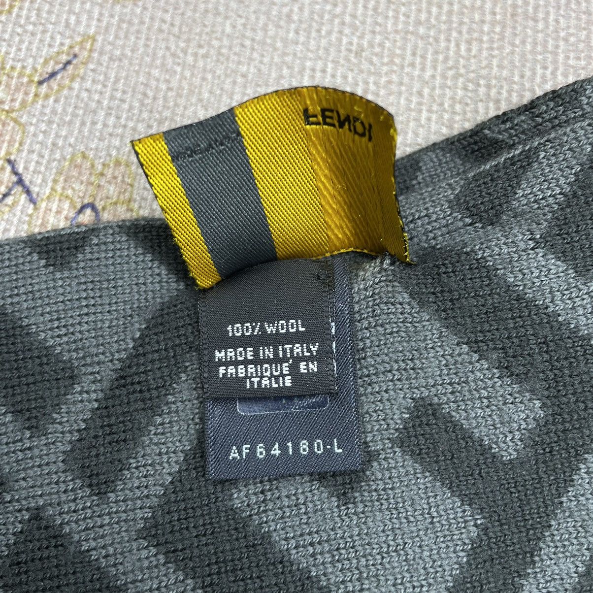 Fendi Fendi Monogram Wool Scarf Size ONE SIZE - 9 Thumbnail