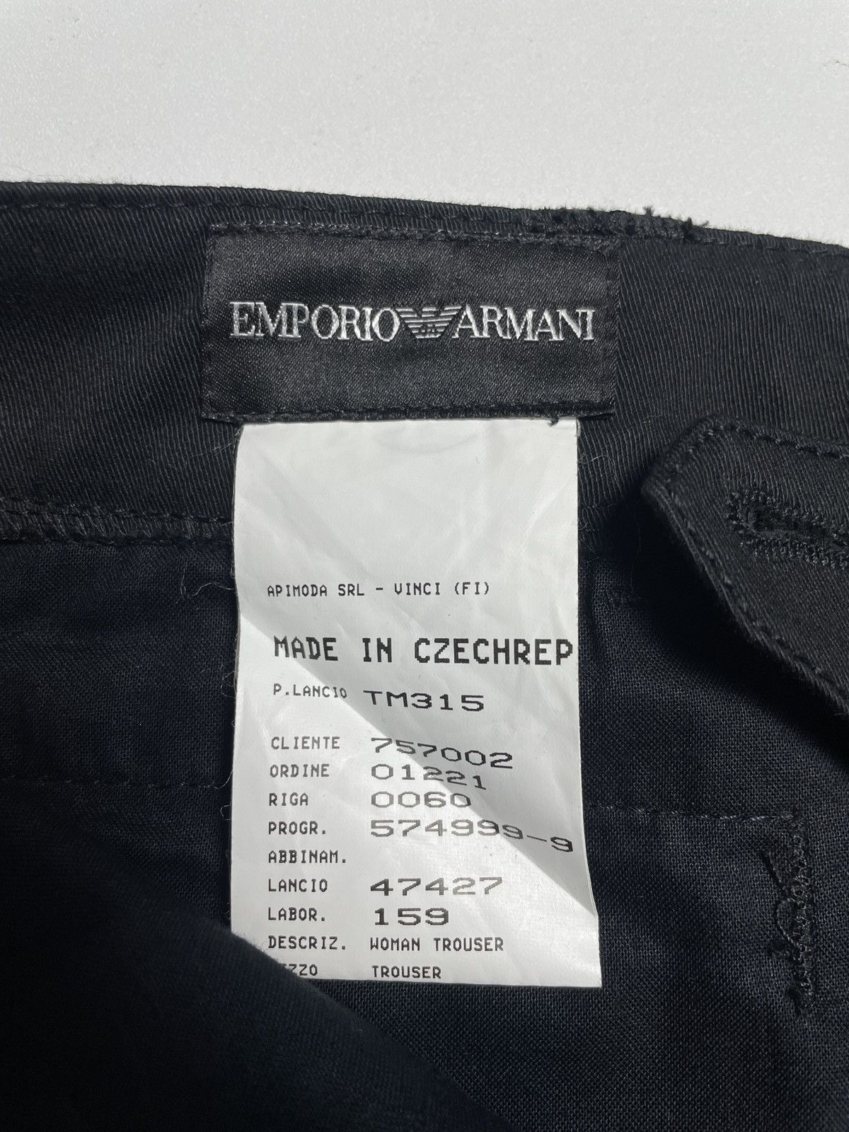 Emporio Armani Emporio Armani - Side Button Split Trousers Size 31" - 6 Thumbnail