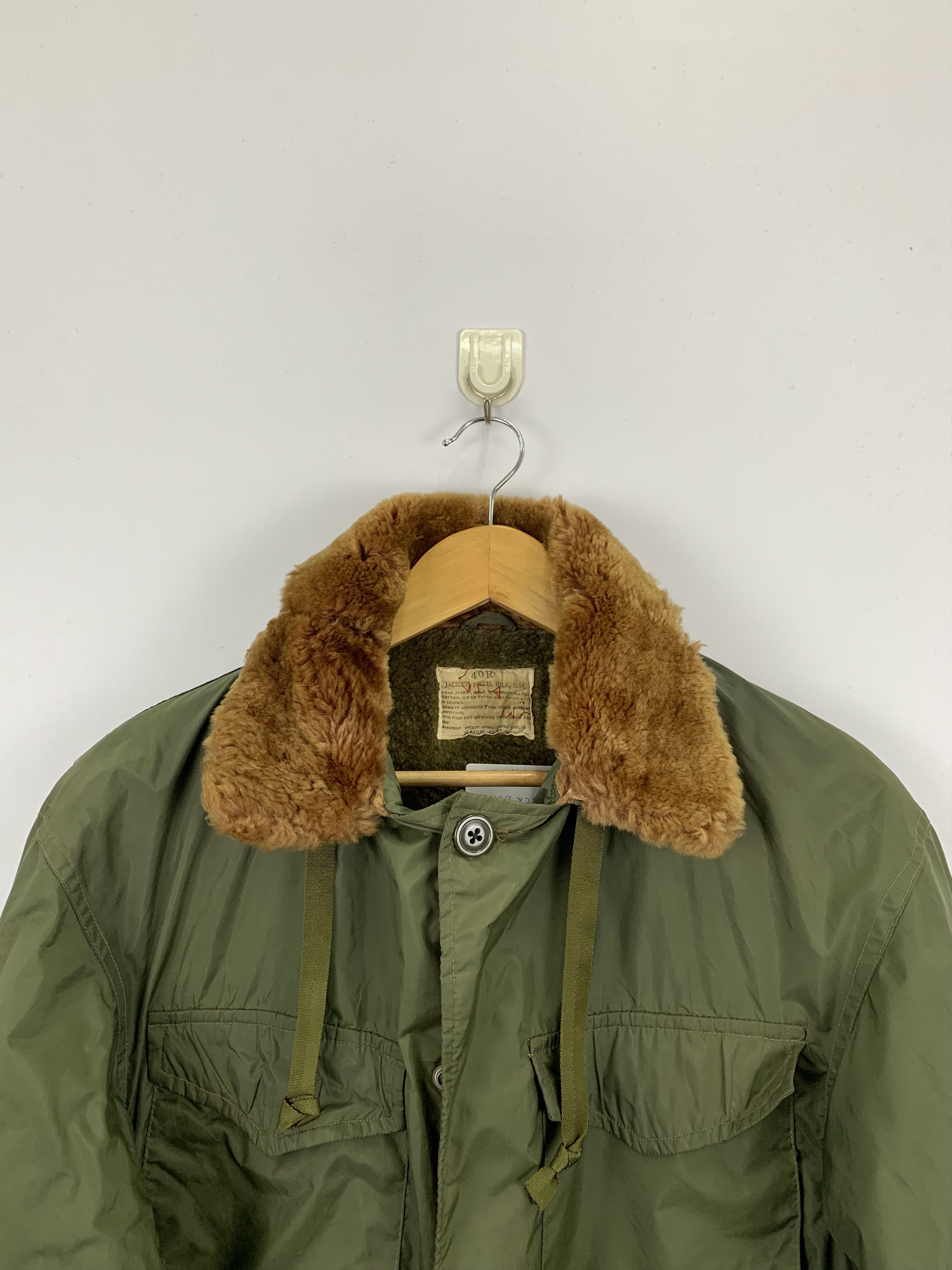 Vintage Vintage 80s Military Parka Sherpa Jacket J0843 Size US M / EU 48-50 / 2 - 2 Thumbnail