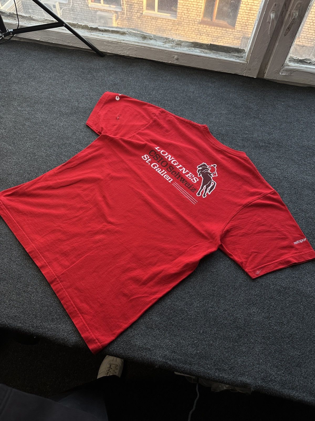 Longines LONGINES 🚨 LUXURY WATCH MEN TEE REITSPORT.CH LOGO Size US L / EU 52-54 / 3 - 12 Thumbnail