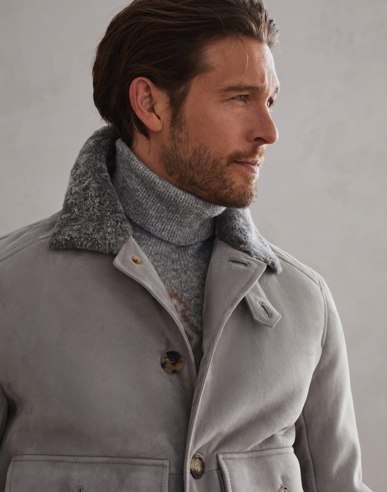 Brunello Cucinelli o1w1db10825 Fur Jacket in Gery Size US XL / EU 56 / 4 - 2 Thumbnail