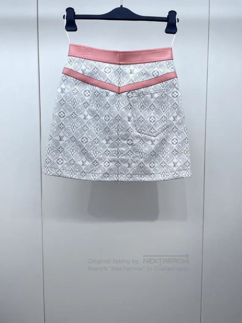 Louis Vuitton Louis Vuitton 1854 Collection Patchwork Skirt Size 33" - 2 Thumbnail
