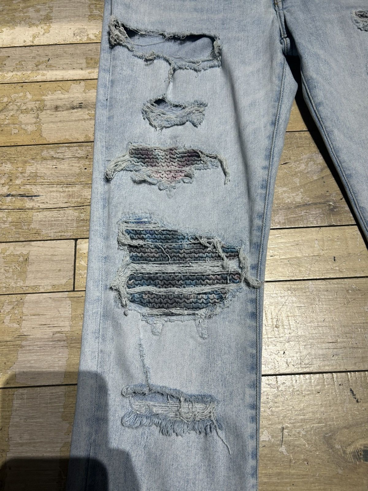 Amiri Amiri Multi Color Patch Jeans Size US 34 / EU 50 - 3 Thumbnail