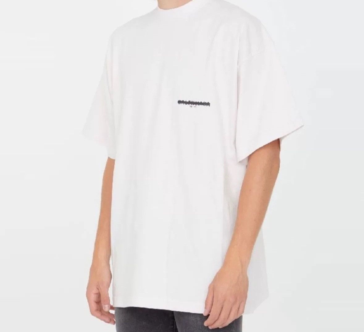 Balenciaga Balenciaga 22fw occlusion line logo short sleeved T-shirt Size US M / EU 48-50 / 2 - 7 Thumbnail