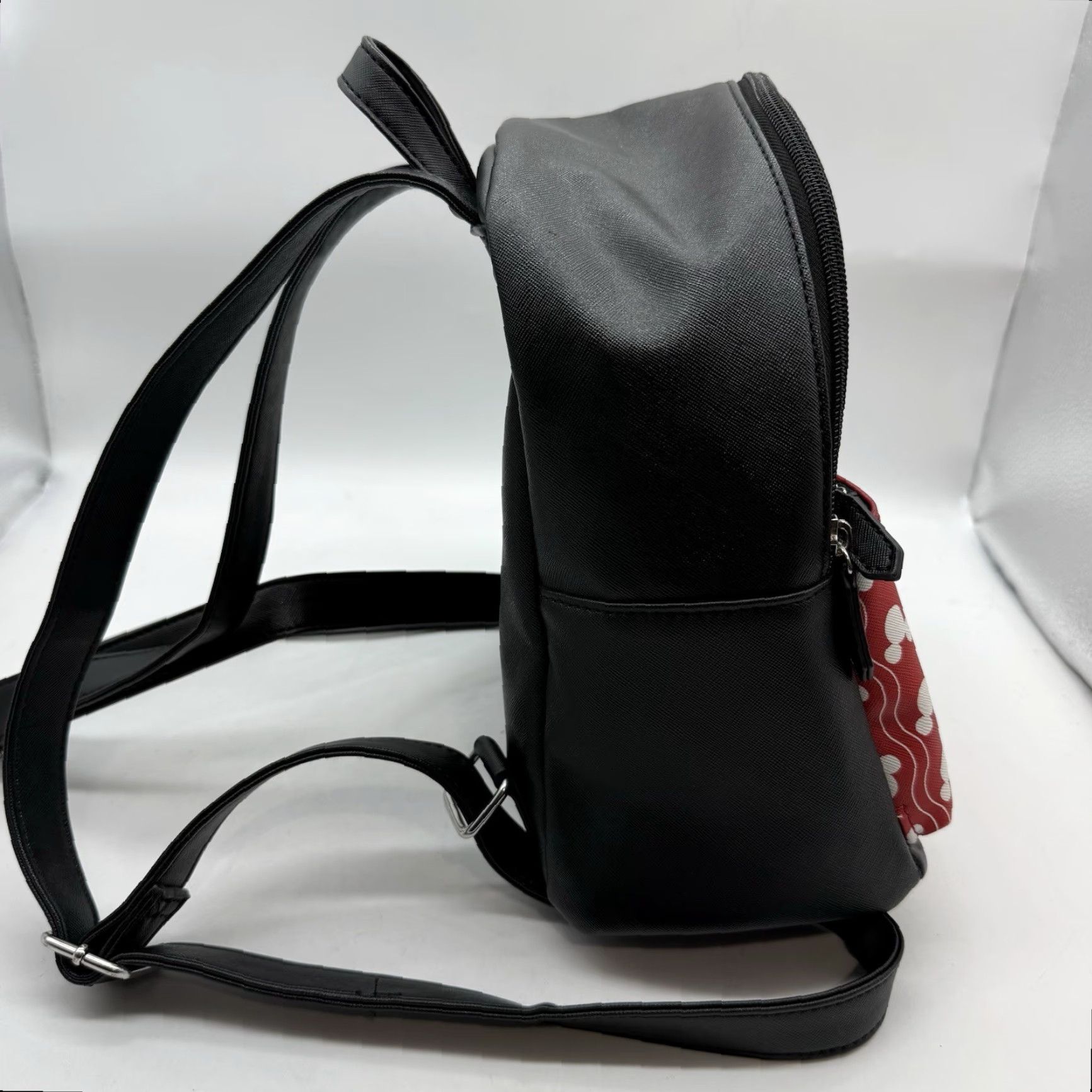 Disney DANIELLE NICOLE Mickey Mouse Mini Backpack Black Red By “DANI” Womens Small Bag, Polyurethane, Zebra? Size ONE SIZE - 7 Thumbnail