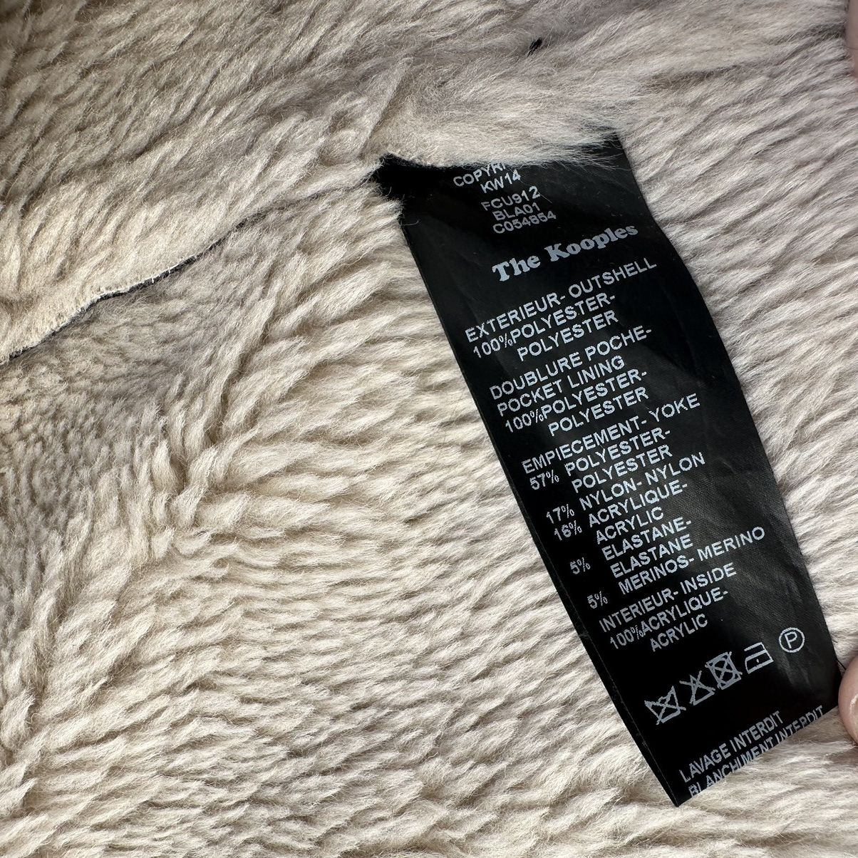 Designer × The Kooples The Kooples black with shearling effect women's Jacket Size M / US 6-8 / IT 42-44 - 6 Thumbnail