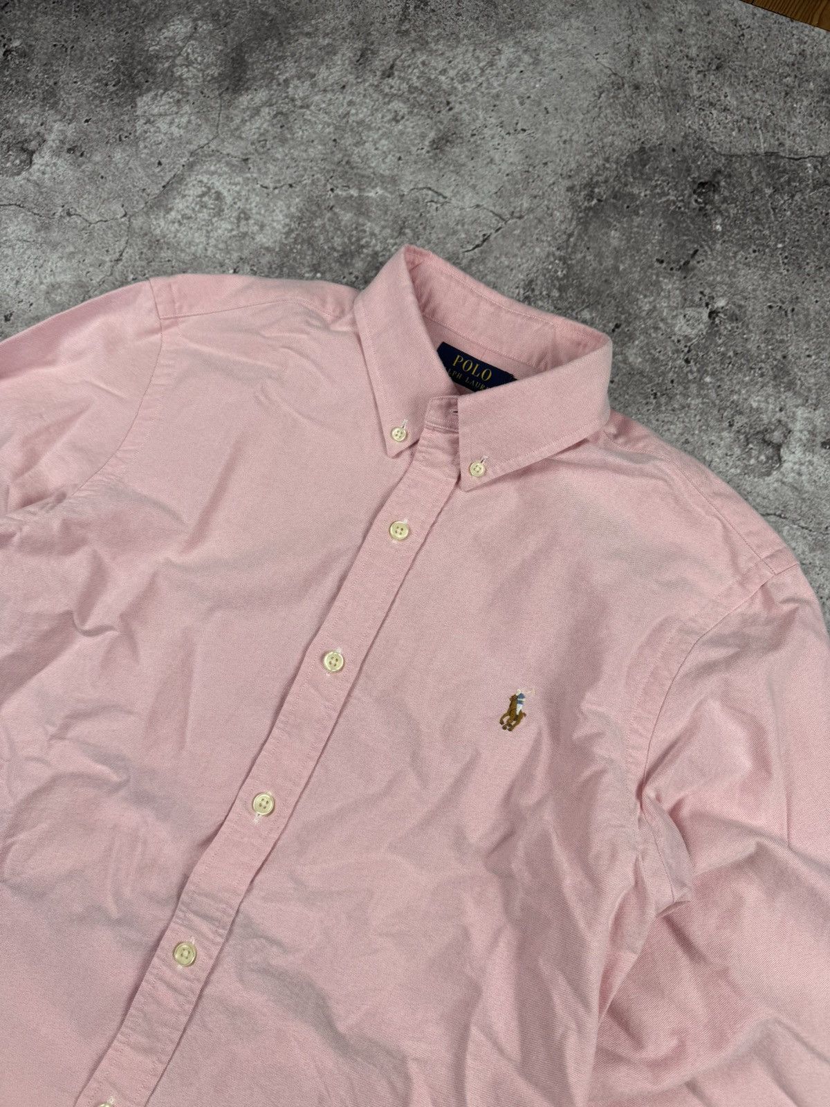 Polo Ralph Lauren Polo Ralph Lauren Pink Shirt Vintage Elegant Basic Size US L / EU 52-54 / 3 - 3 Thumbnail