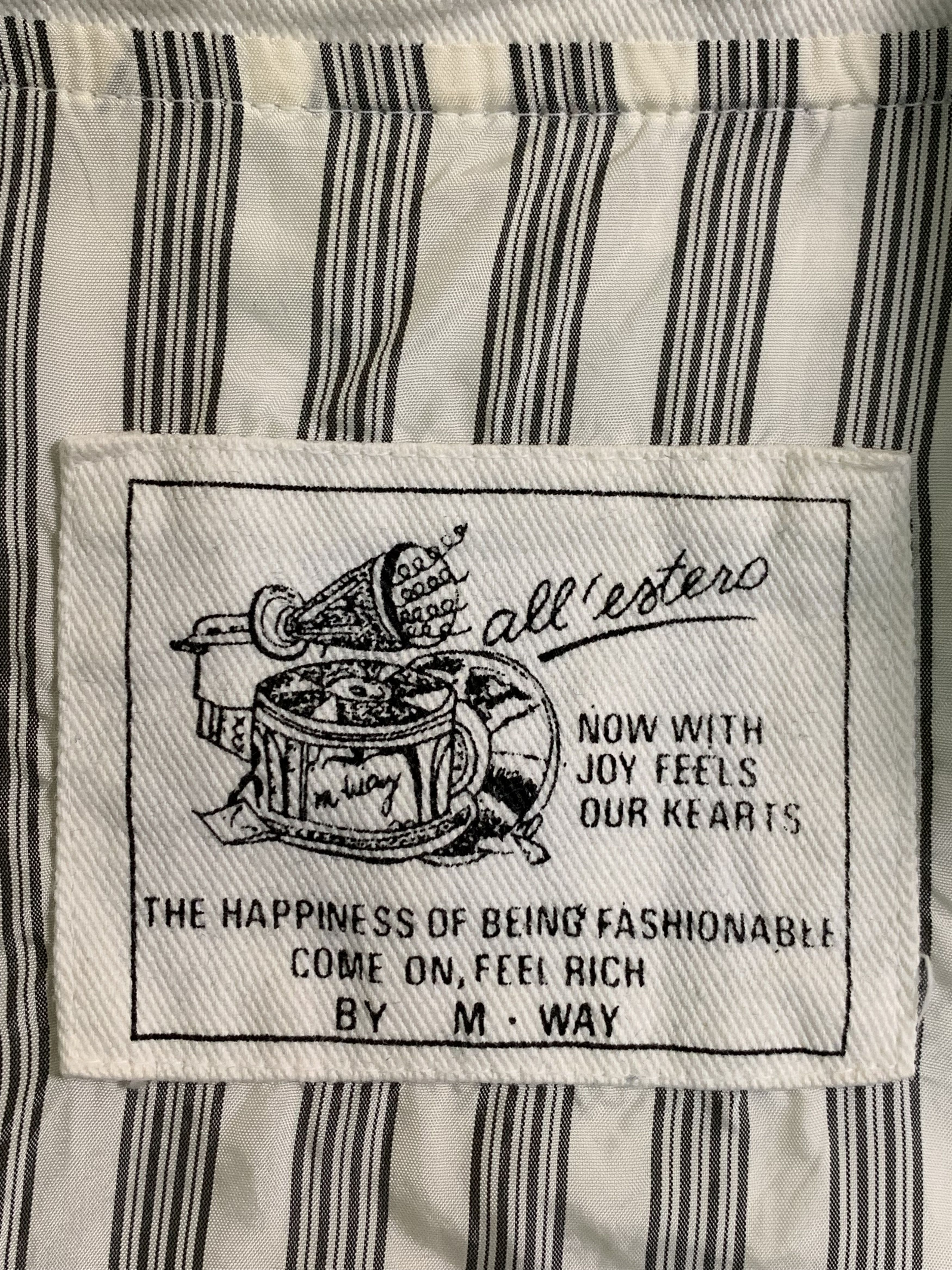 Japanese Brand Rare Design Vintage All Estero By M. Way Denim Jackets Size XL / US 12-14 / IT 48-50 - 4 Thumbnail