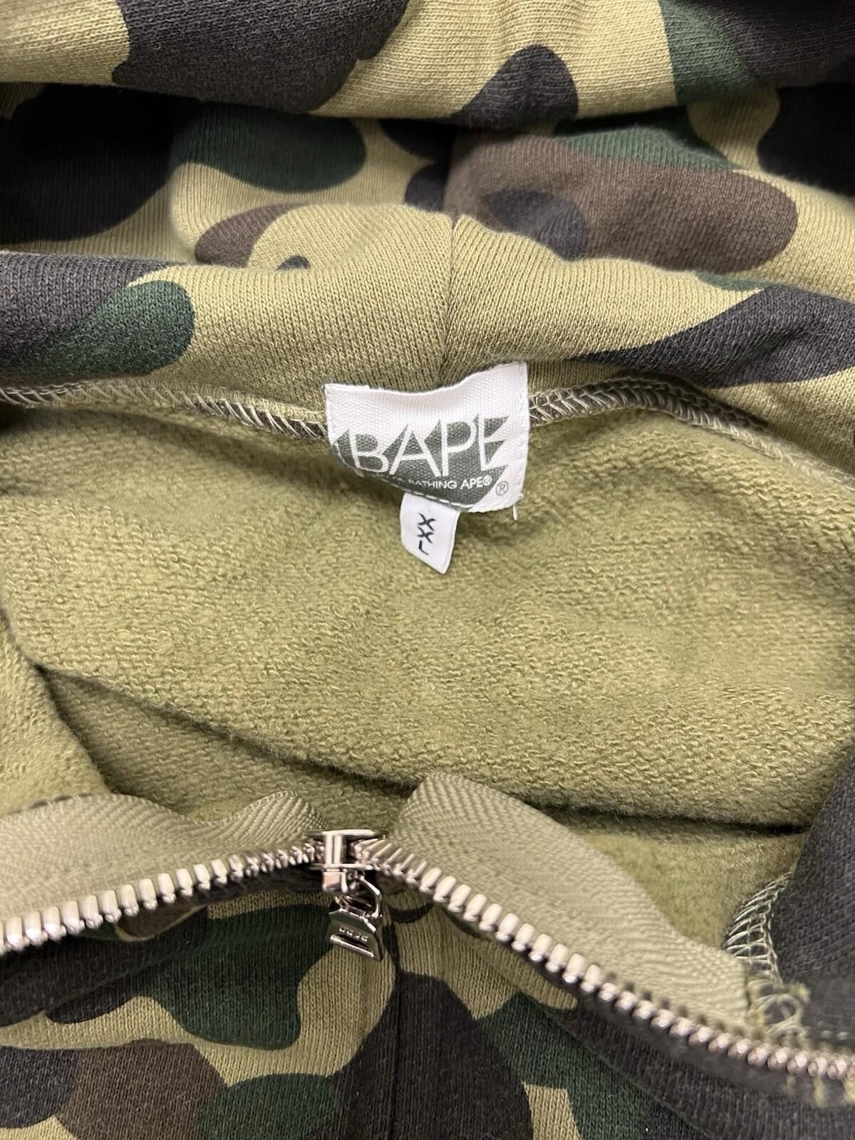 Bape BAPE by A Bathing Ape ABC Camo Green Shark Full Zip Hoodie Size US XXL / EU 58 / 5 - 2 Thumbnail