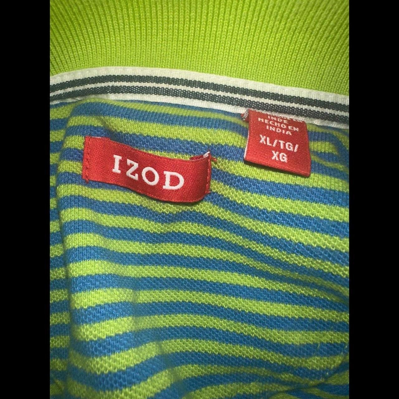 Izod Mens Used Green Lime Stripe Size US XL / EU 56 / 4 - 2 Thumbnail