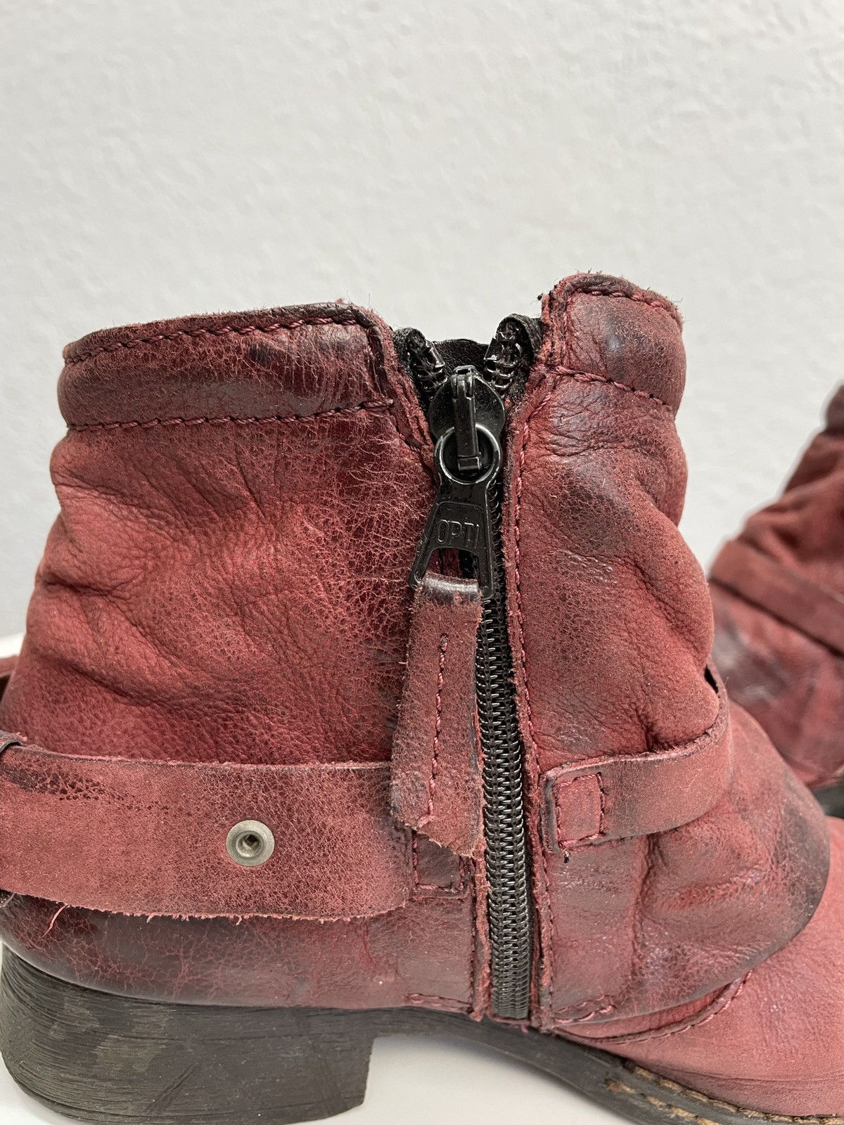 A.S.98 Vintage Italian AS 98 Rick Owens Style Leather Biker Boots Size US 7 / IT 37 - 7 Thumbnail