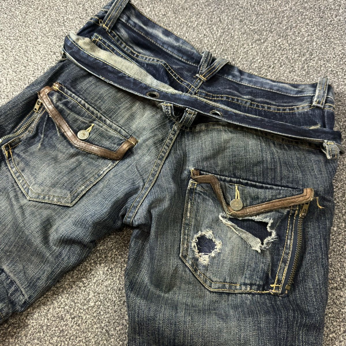 Le Grande Bleu (L.G.B.) Insane Japanese Crazy Double Waist PPFM Undercover Style y2k Size US 34 / EU 50 - 12 Thumbnail