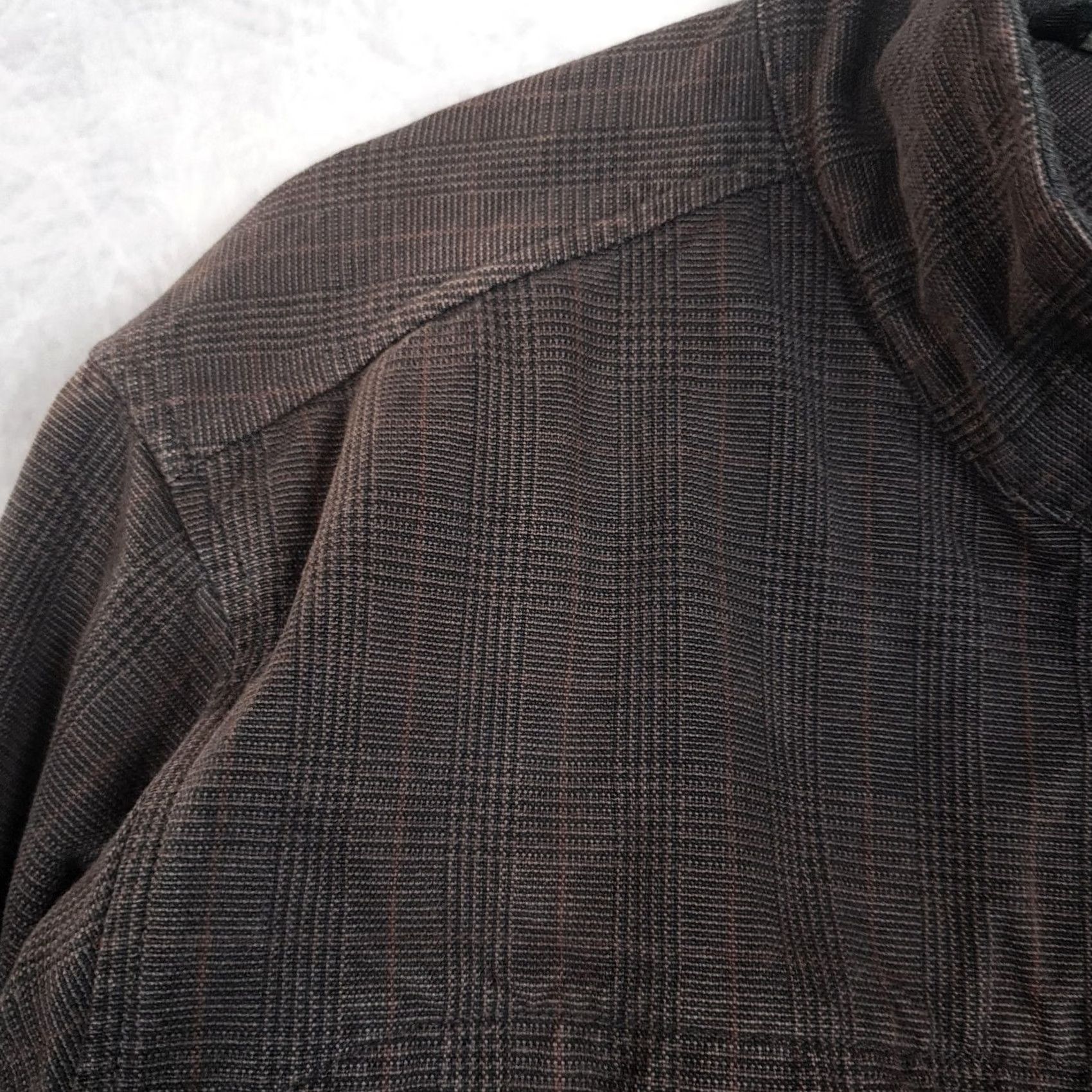Vintage REI Mens Large Brown Plaid Organic Cotton Jacket Short Full Zip Lined Pockets Military Style Casual Travel Size US L / EU 52-54 / 3 - 5 Thumbnail