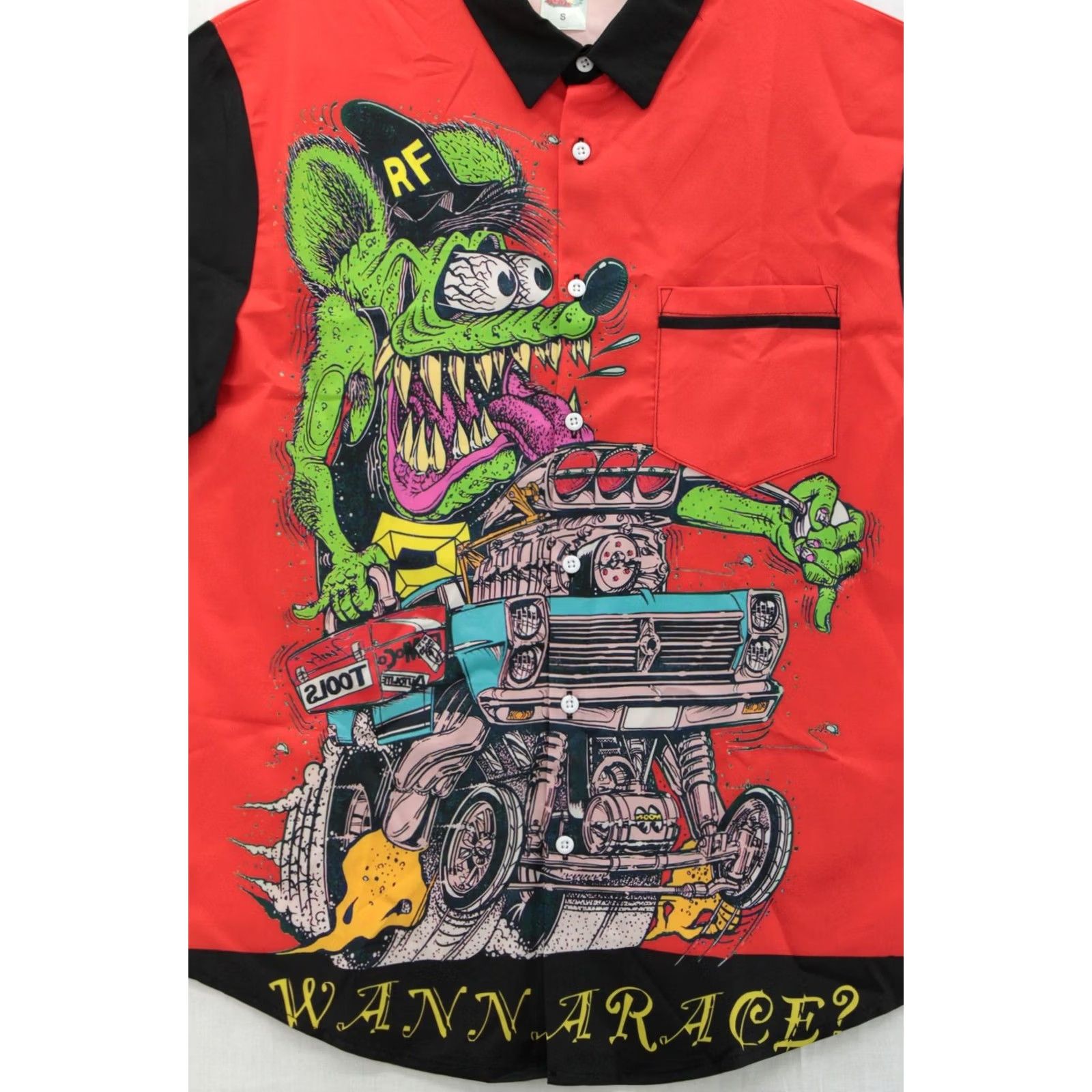 Etro Daddyloco Shirt Mens Small Rat Fink Retro Hot Rod Vibrant Graphic Statement Size US S / EU 44-46 / 1 - 2 Thumbnail