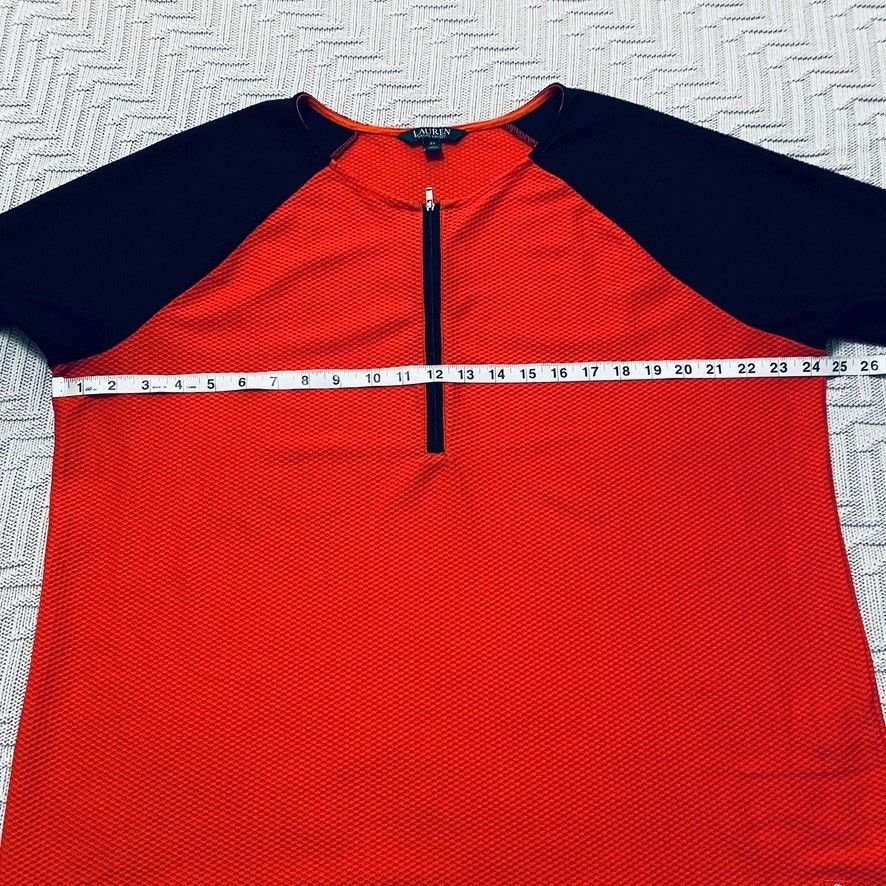 Lauren Ralph Lauren Lauren Ralph Lauren orange waffle quarter zip Size XXL / US 16-18 / IT 52-54 - 5 Thumbnail