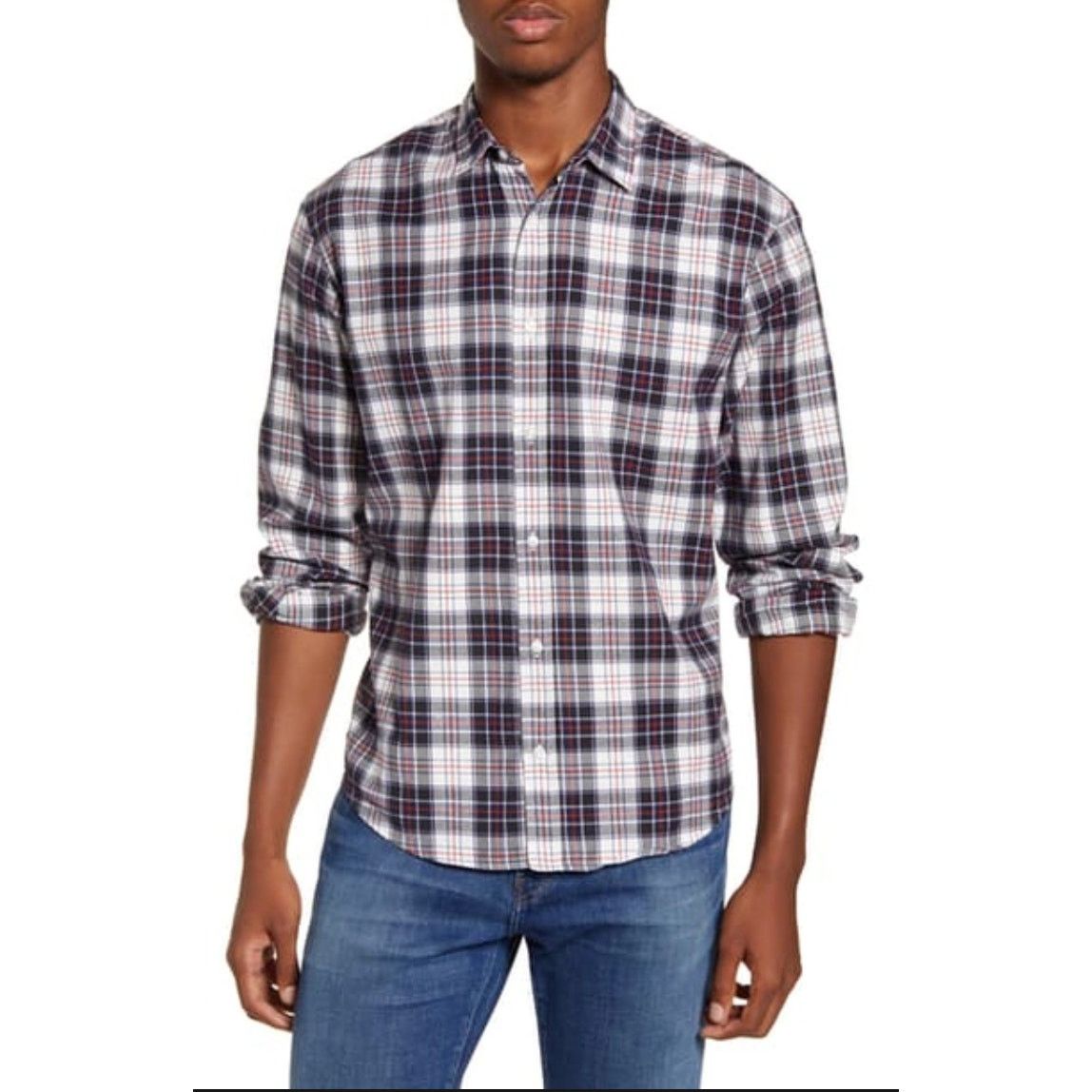 Frank & Eileen NWOT Mens Frank & Eileen Linen Finbar Plaid Size Small Size US S / EU 44-46 / 1 - 7 Thumbnail