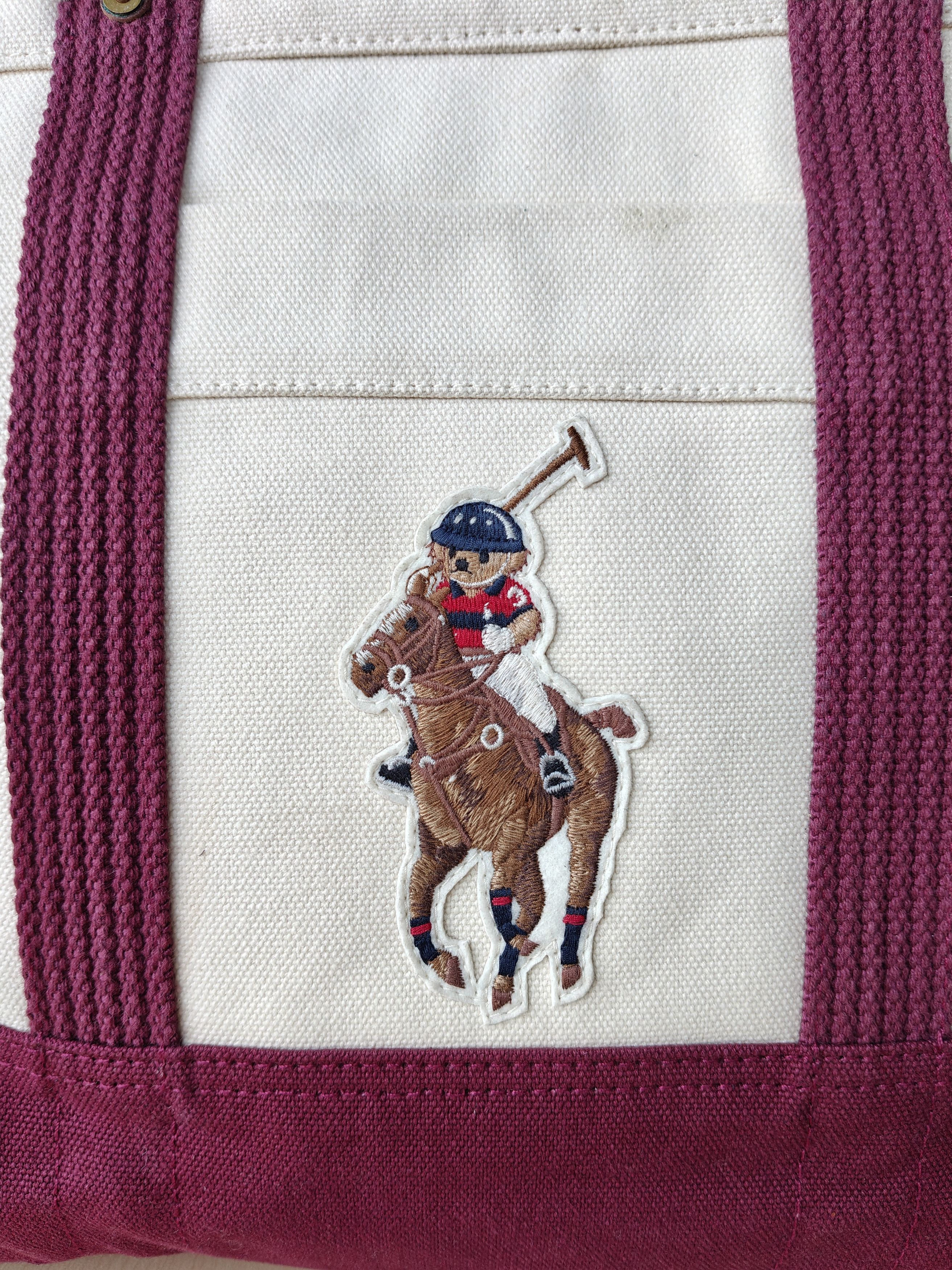 Polo Ralph Lauren Polo Ralph Lauren Canvas Medium Tote Free Shipping FTP/4016 Size ONE SIZE - 10 Thumbnail