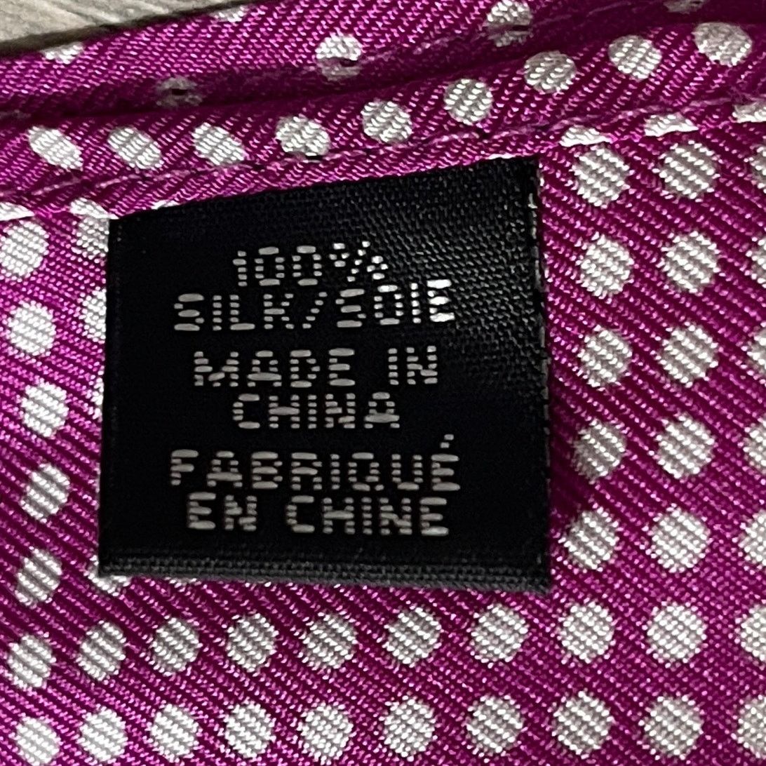 Nordstrom 3 Nordstrom Rack Silk 4 Panel Pocket Squares Berry Polka Dot Size ONE SIZE - 7 Thumbnail