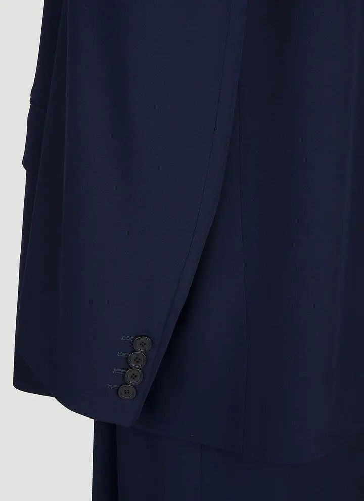 Balenciaga o1bcso1str1124 Oversized Jacket in Navy Blue Size XS / US 0-2 / IT 36-38 - 7 Thumbnail