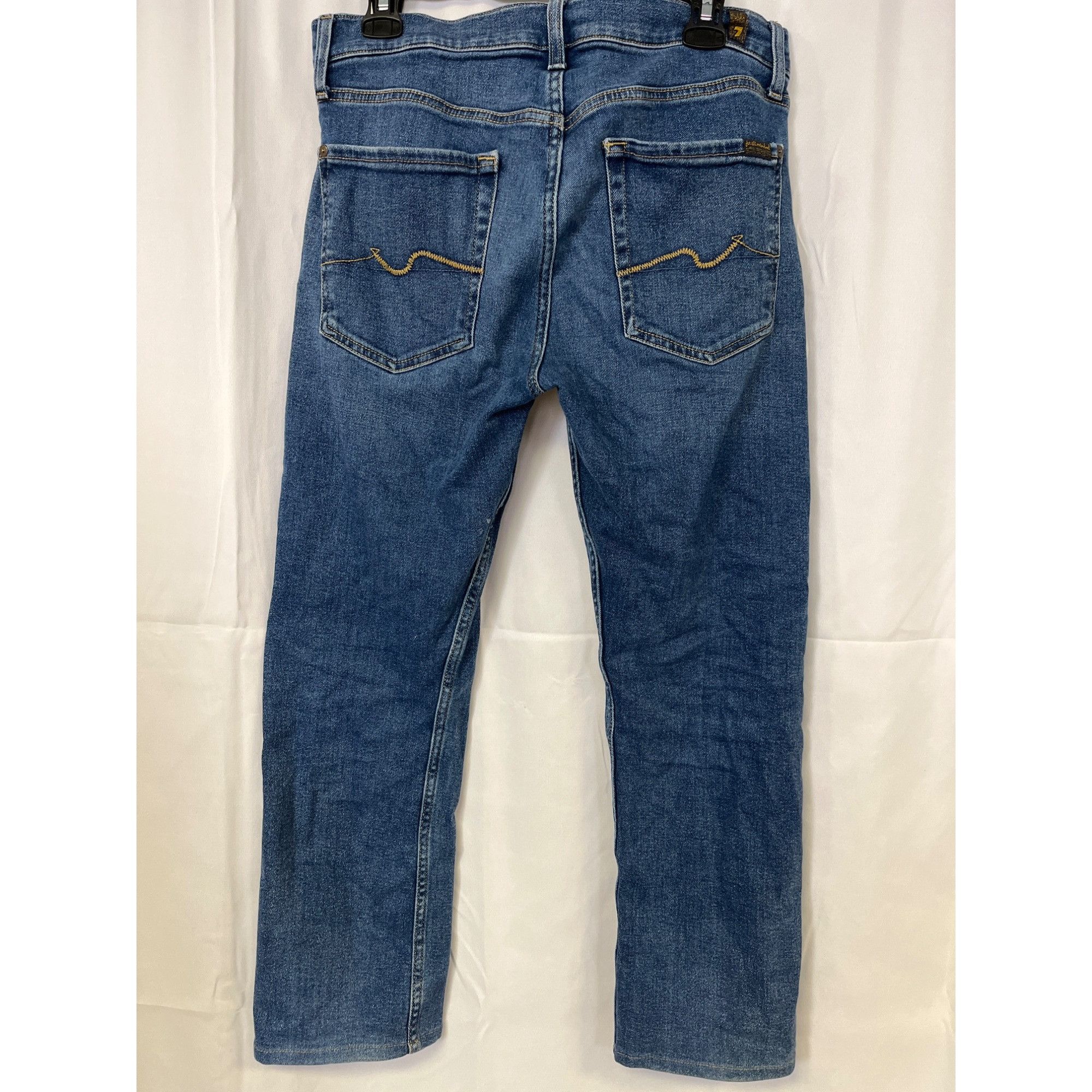 7 For All Mankind 7 For All ManKind Men's Blue Jeans/Straight Leg Size 31 SKU Size US 31 - 2 Thumbnail