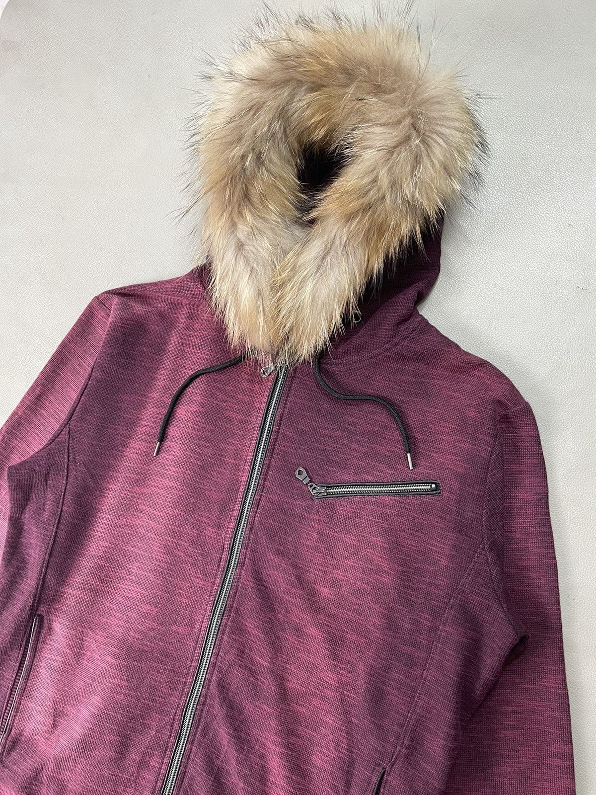 Le Grande Bleu (L.G.B.) Japanese Distressed Faux fur zip hoodie Lgb ifsix kmri style Size US L / EU 52-54 / 3 - 3 Thumbnail