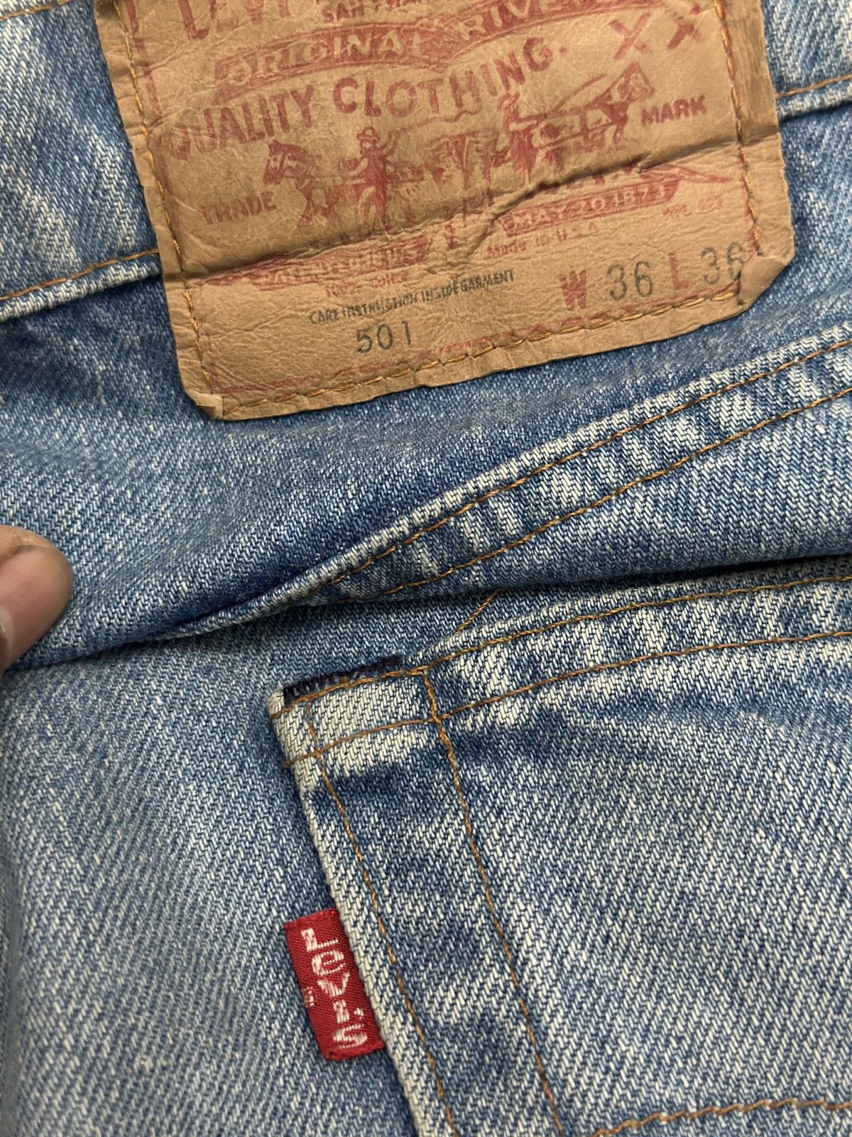 Levi's 🔥🔥🔥Vintage 80s Levi’s 501 Jeans Denim Pants Dragon Size US 34 / EU 50 - 9 Thumbnail