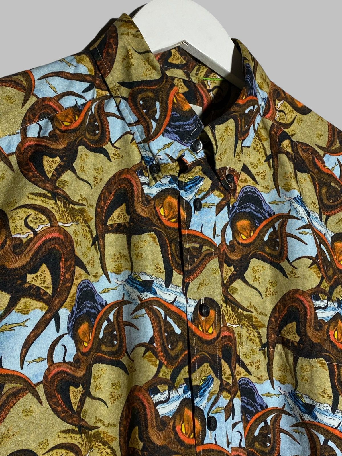 Eton Eton All Over Print Luxury Shirt Octopus Animal Museum Vibes Size US L / EU 52-54 / 3 - 4 Thumbnail