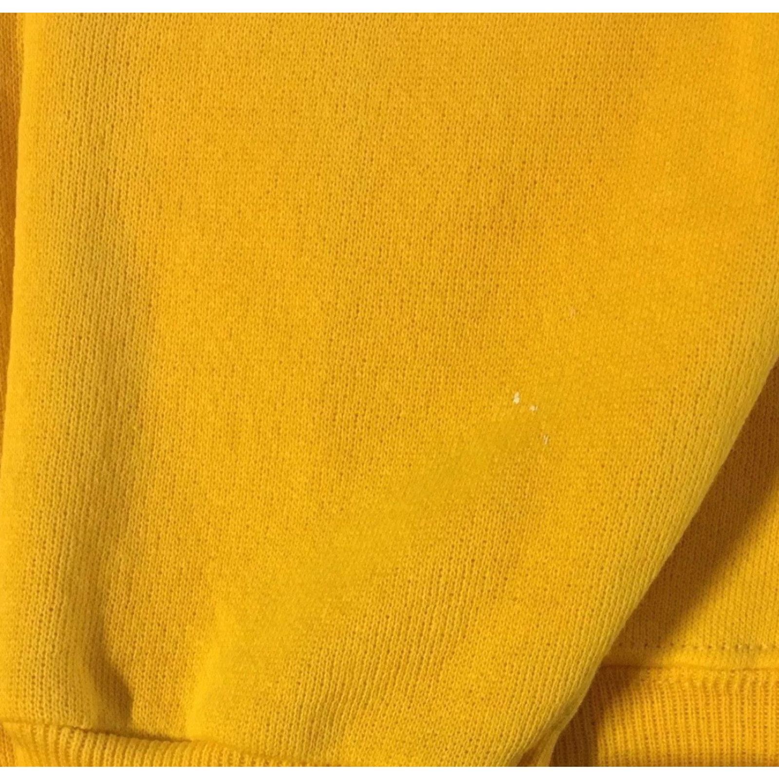 Vintage Vaporwave Sweatshirt Zip Hoodie M USA Yellow 70s 80s Vintage Distressed Grunge Punk Biker Skate Surf 90s Track Mens Size US M / EU 48-50 / 2 - 4 Thumbnail