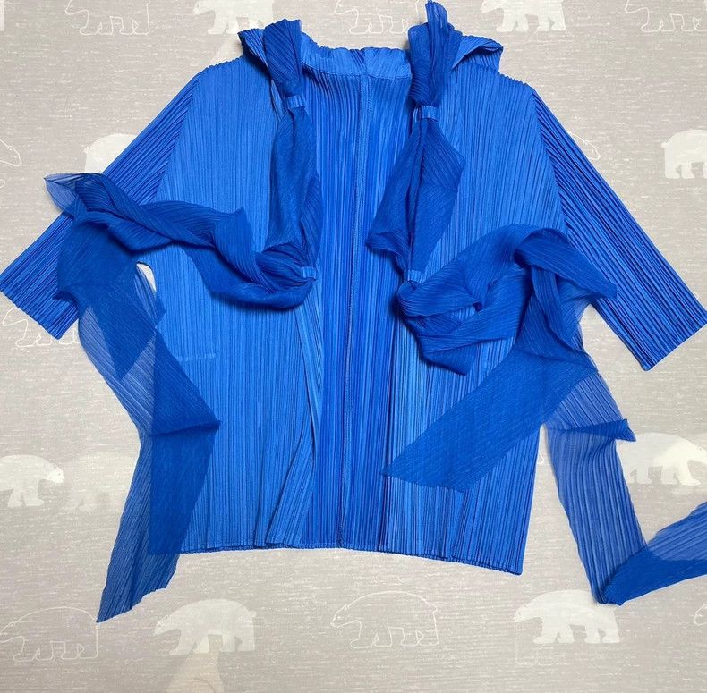 Other Issey Miyake Blue ribbon coat Size L / US 10 / IT 46 - 4 Thumbnail