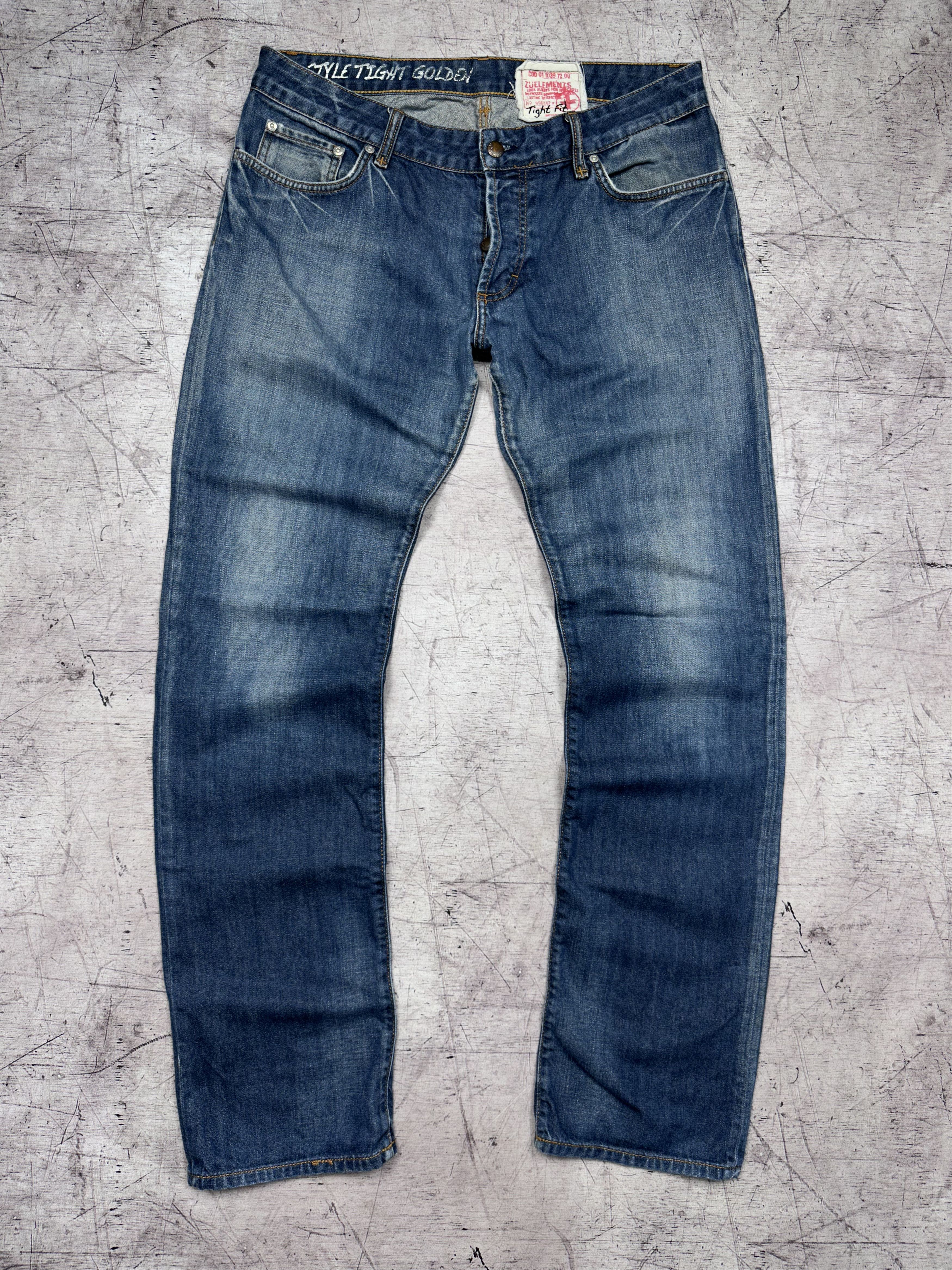 Vintage Zu Elements Vintage Mens Denim Pants Jeans Size US 33 - 6 Thumbnail