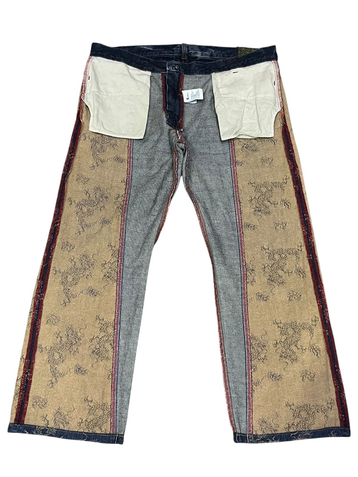 Eternal RARE! Eternal Kura Dragon Jacquard Denim Made in Japan Size US 36 / EU 52 - 2 Thumbnail