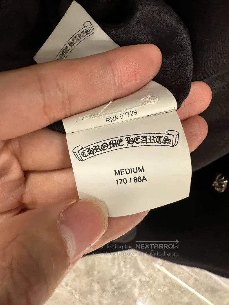 Chrome Hearts CHROME HEARTS Size M Black cashmere long coat Size M / US 6-8 / IT 42-44 - 9 Thumbnail