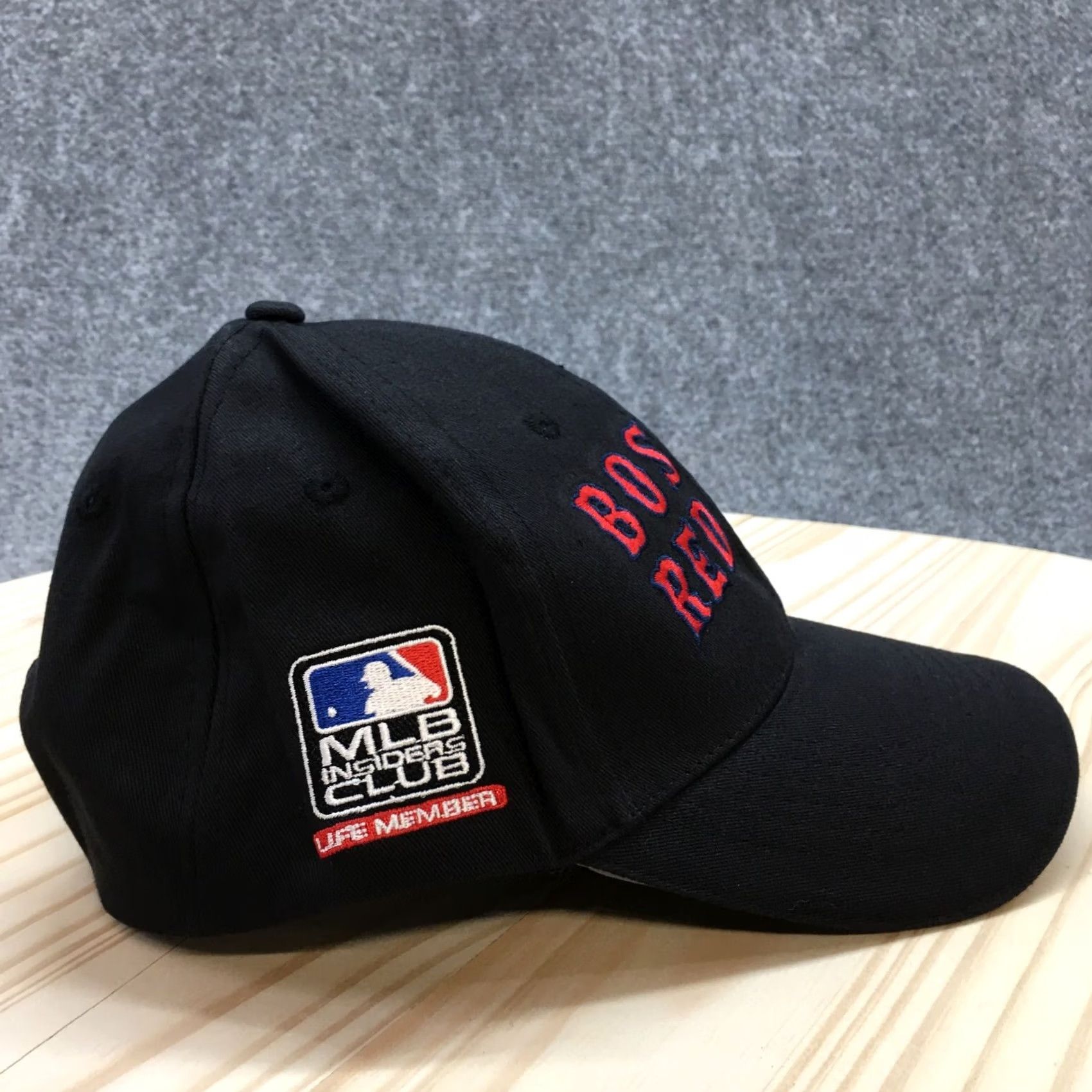 Logo 7 Boston Red Sox Baseball Cap Mens Black Red OS Adjustable Embroidered Logo Size ONE SIZE - 5 Thumbnail