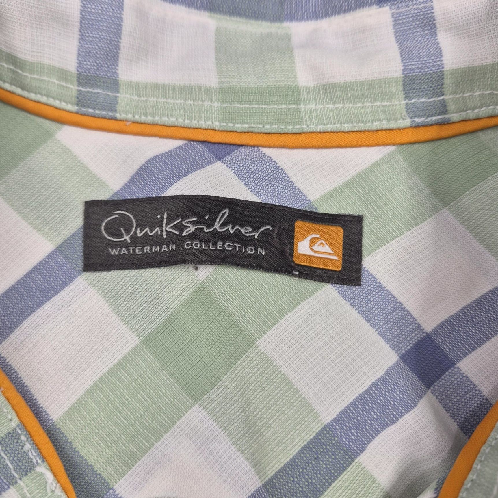 Quiksilver Quiksilver Waterman Shirt Mens Large Green Plaid Short Sleeve Button Up Casual Size US L / EU 52-54 / 3 - 5 Thumbnail