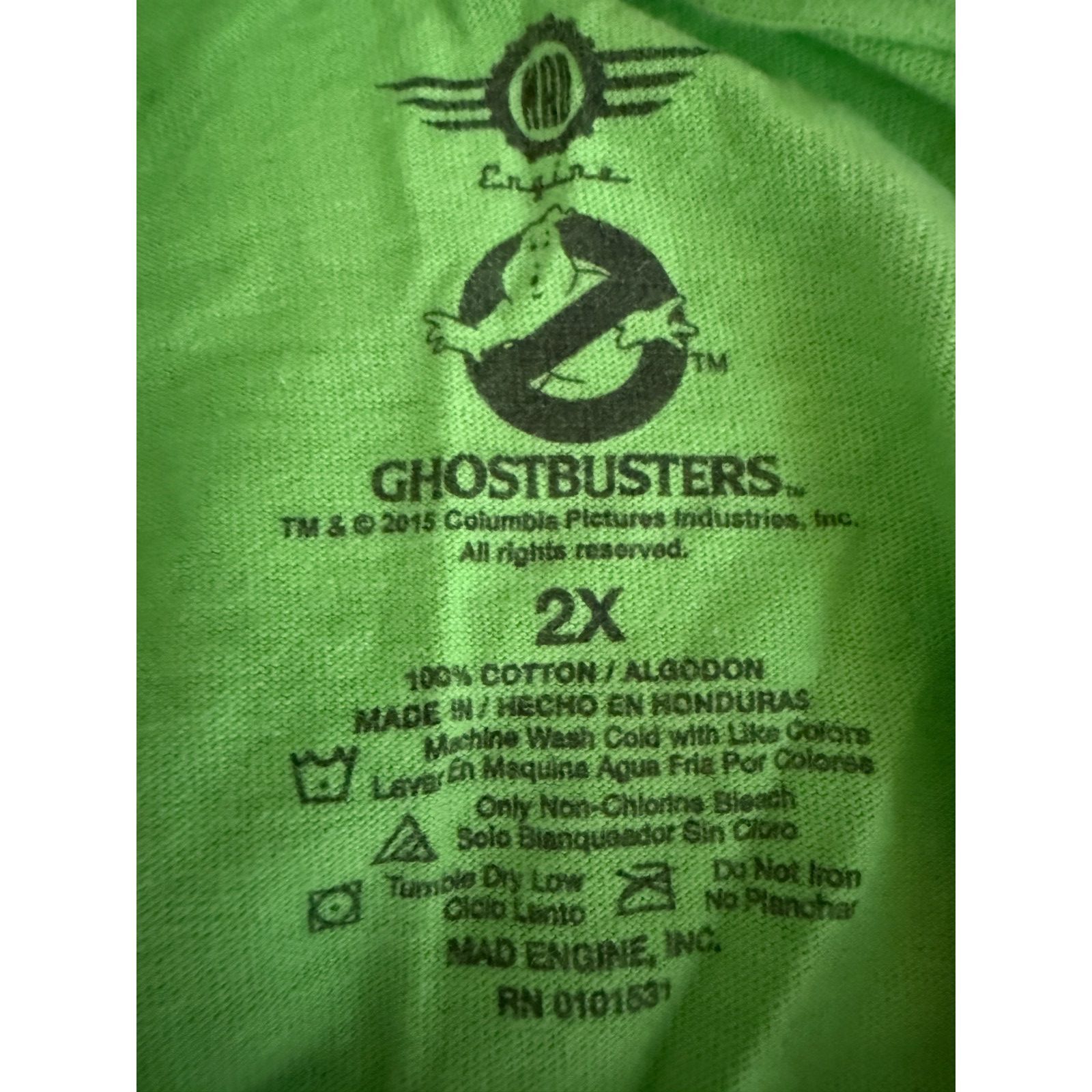 Other Ghostbusters T Shirt Mens 2XL Green Graphic Tee Movie Logo Size US XXL / EU 58 / 5 - 7 Thumbnail