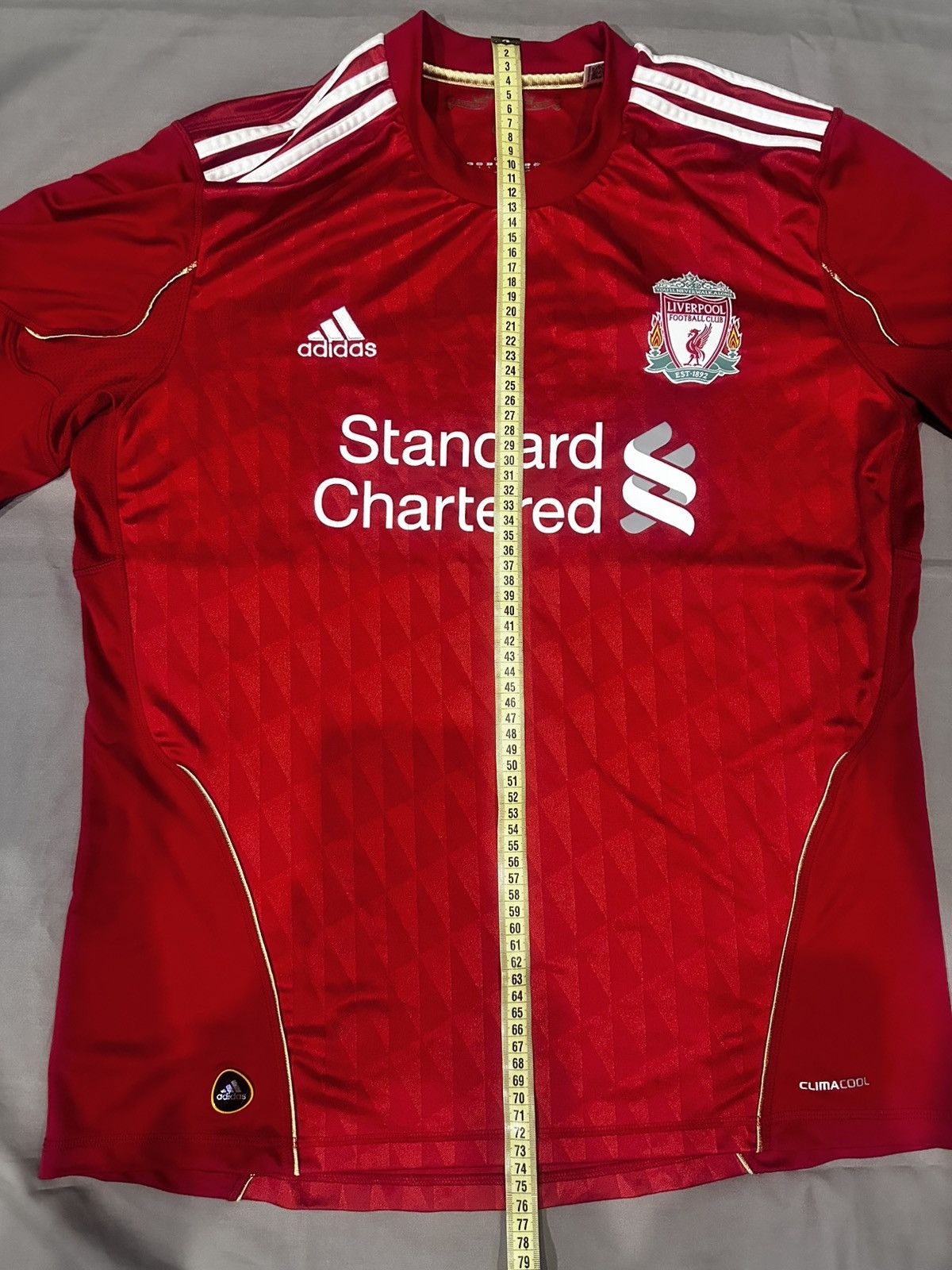 Adidas Adidas FC Liverpool 2010/2012 Vintage Soccer Jersey Size US L / EU 52-54 / 3 - 8 Thumbnail