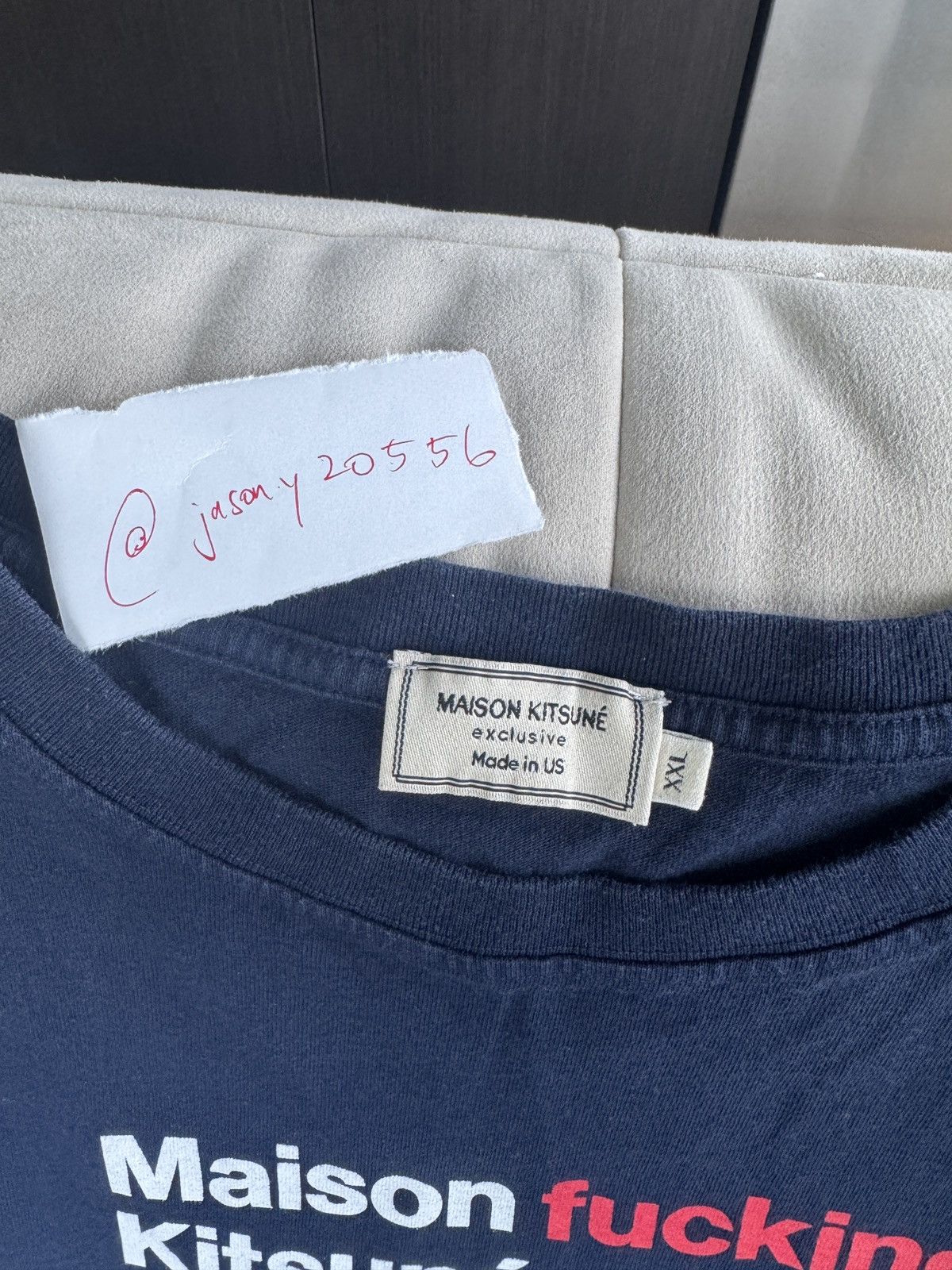 Maison Kitsune Maison Kitsune x GFDA “Profanely Profound” SS22 T-Shirt Size US XXL / EU 58 / 5 - 2 Thumbnail
