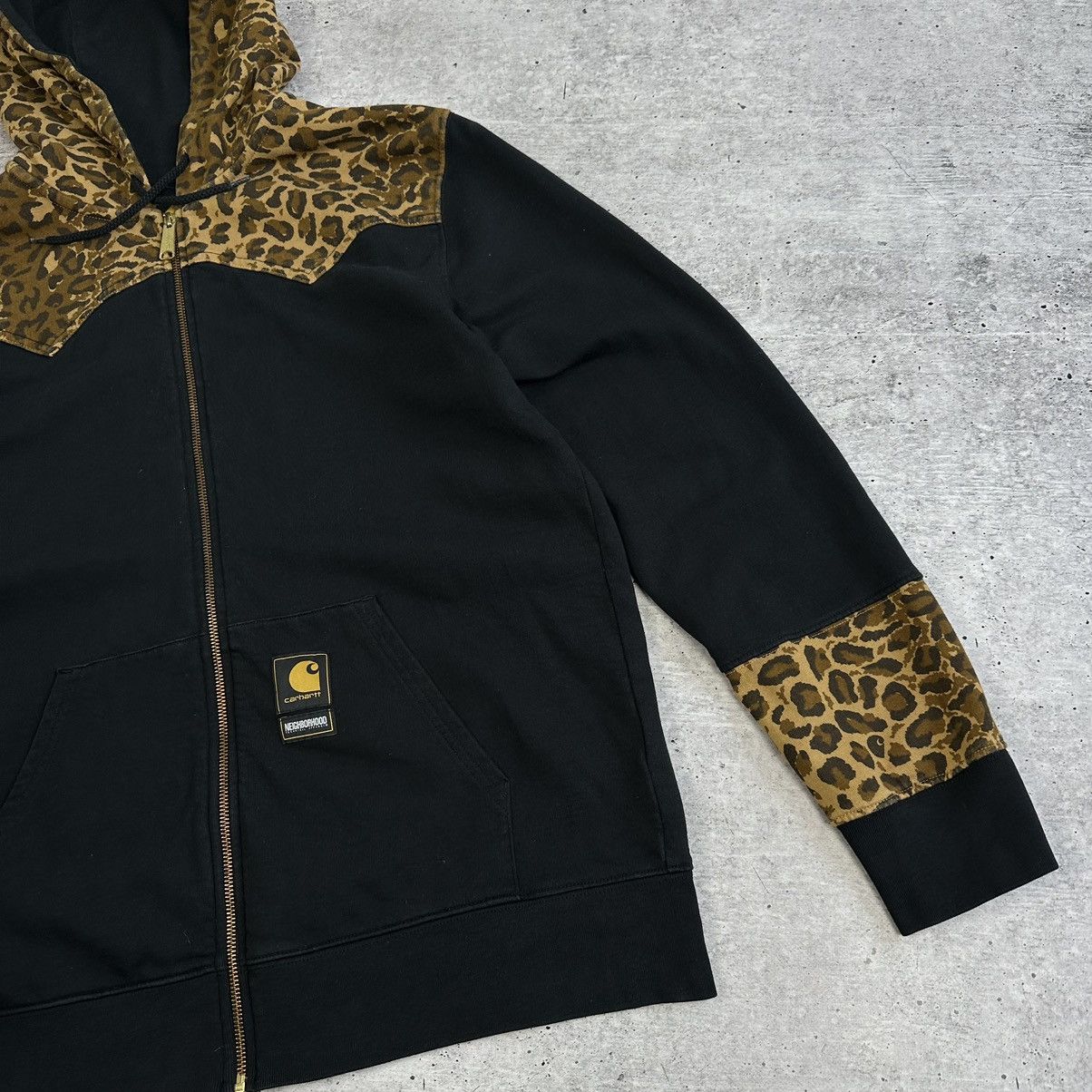 Carhartt × Neighborhood Carhartt Neighbourhood Leopard Hooded Zip Hoodie Size US XL / EU 56 / 4 - 5 Thumbnail