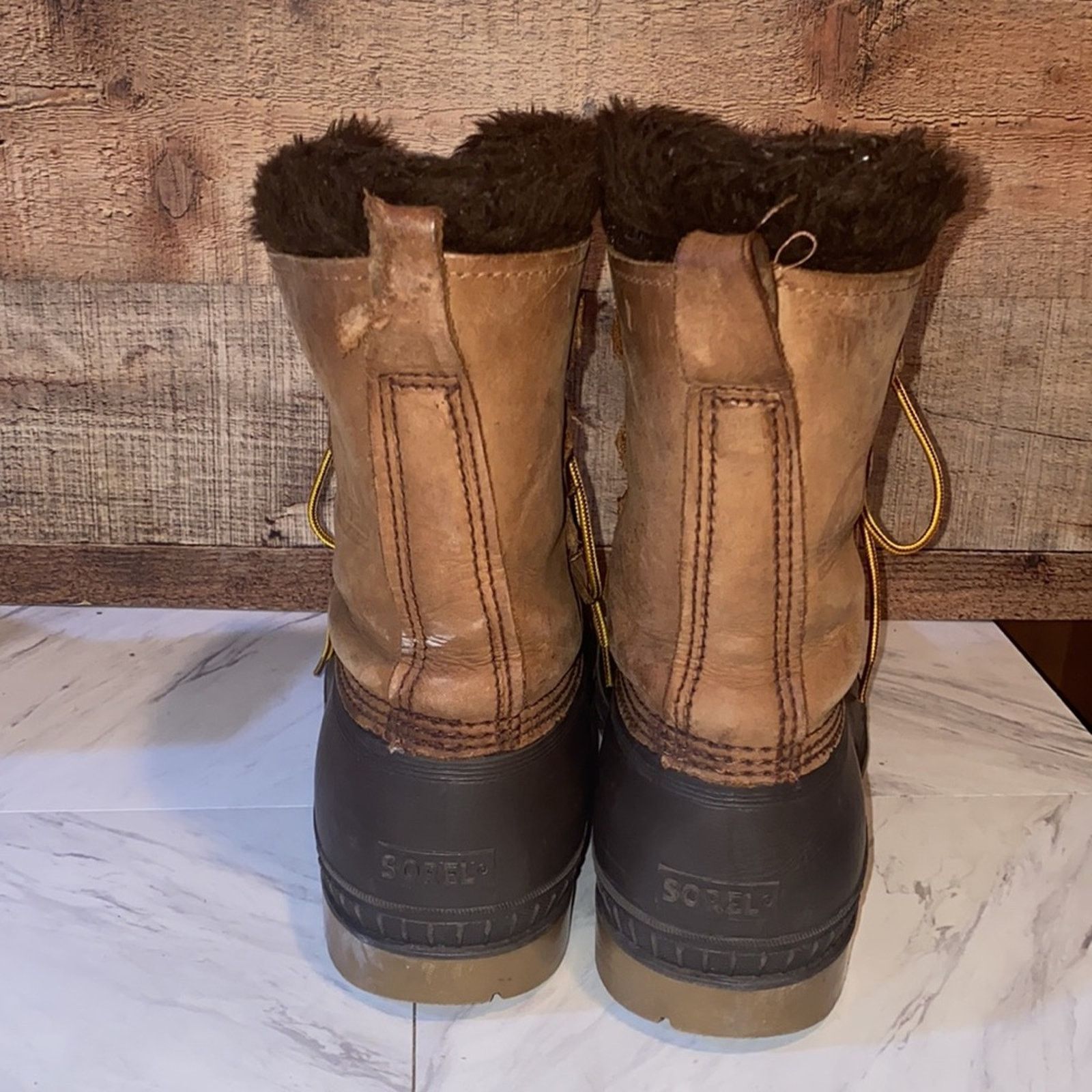 SOREL Sorel Badger Men's Leather Wool Winter Snow Boots Size 10 Size US 10 / EU 43 - 8 Thumbnail