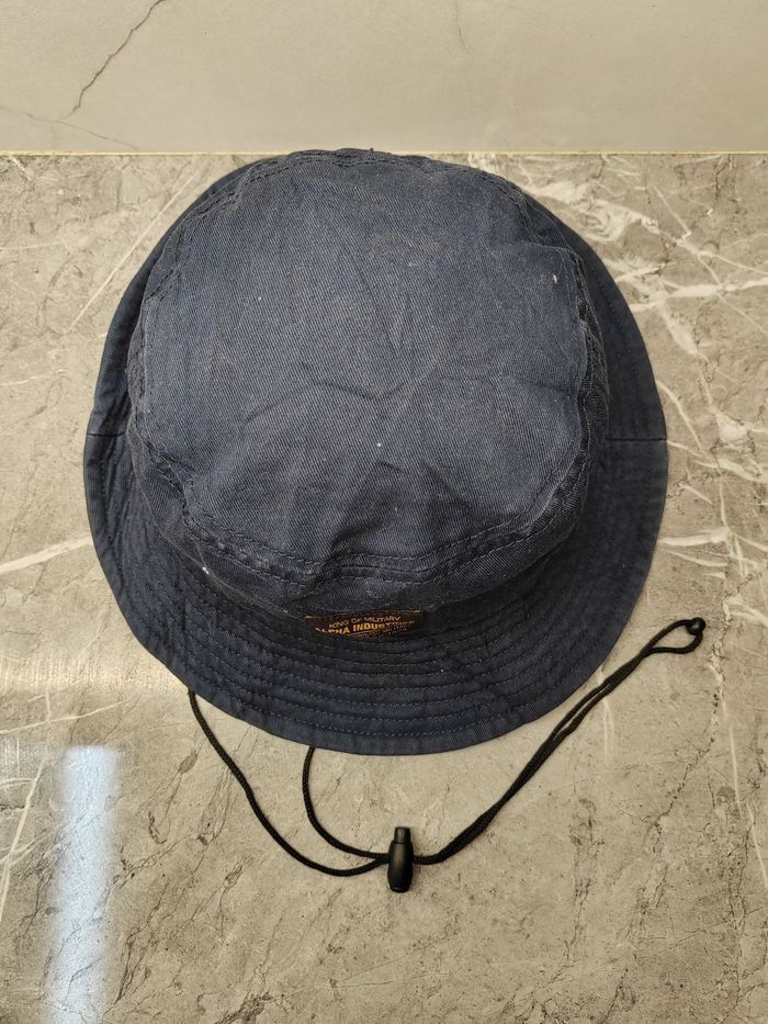 Alpha Industries Vintage Alpha Industries Bucket Hat Size ONE SIZE - 3 Thumbnail