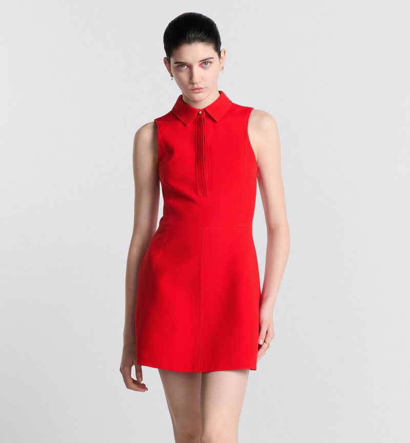 Dior o1bcso1str0126 Dress in Red Size M / US 6-8 / IT 42-44 - 3 Thumbnail